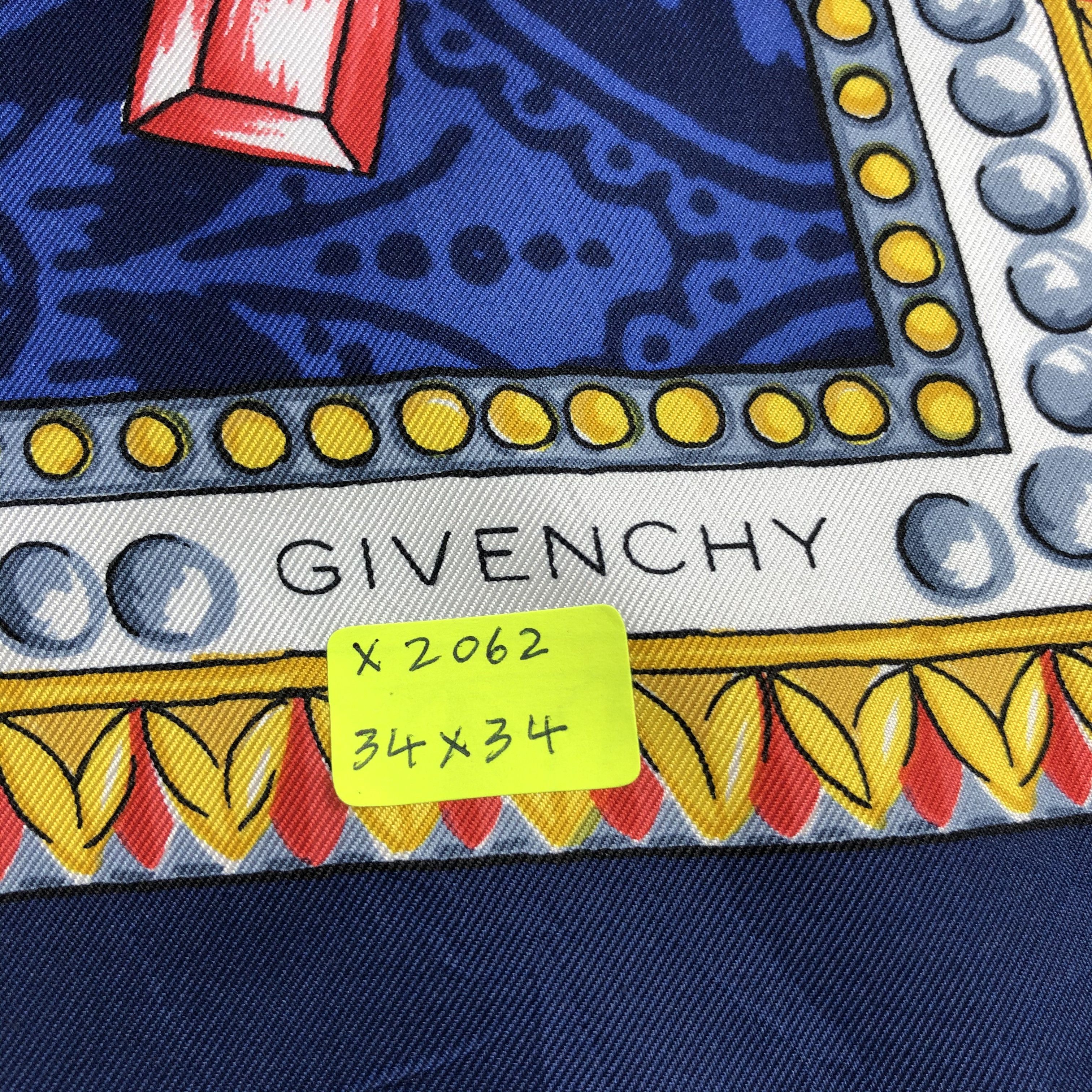 Vintage Vintage Givenchy Silk Scarf Size ONE SIZE - 7 Thumbnail