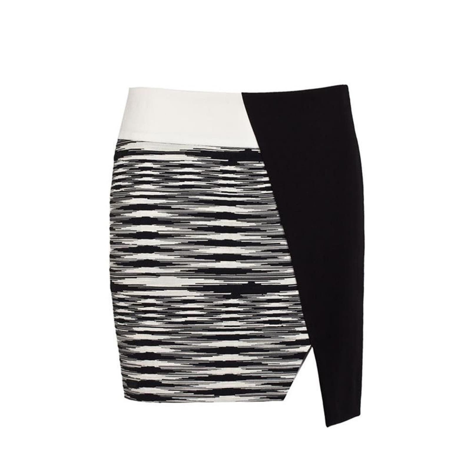 image of Designer Cop. Copine Mini Asymmetrical Skirt Black 40, Women's (Size 30)