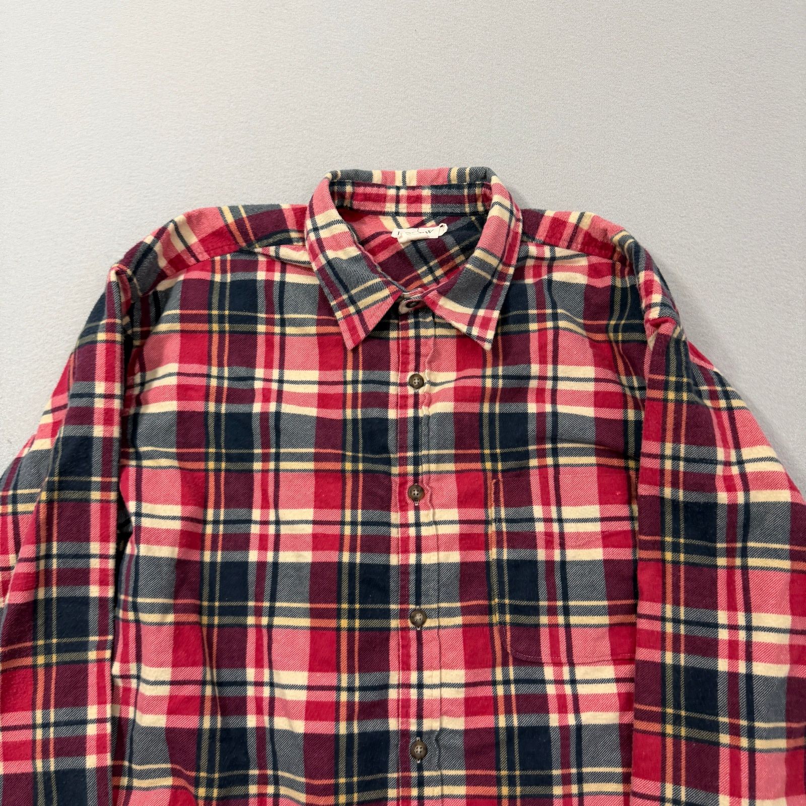 J.Crew Vintage J Crew Flannel Shirt Men's Large Red Plaid Preppy Size US L / EU 52-54 / 3 - 2 Thumbnail