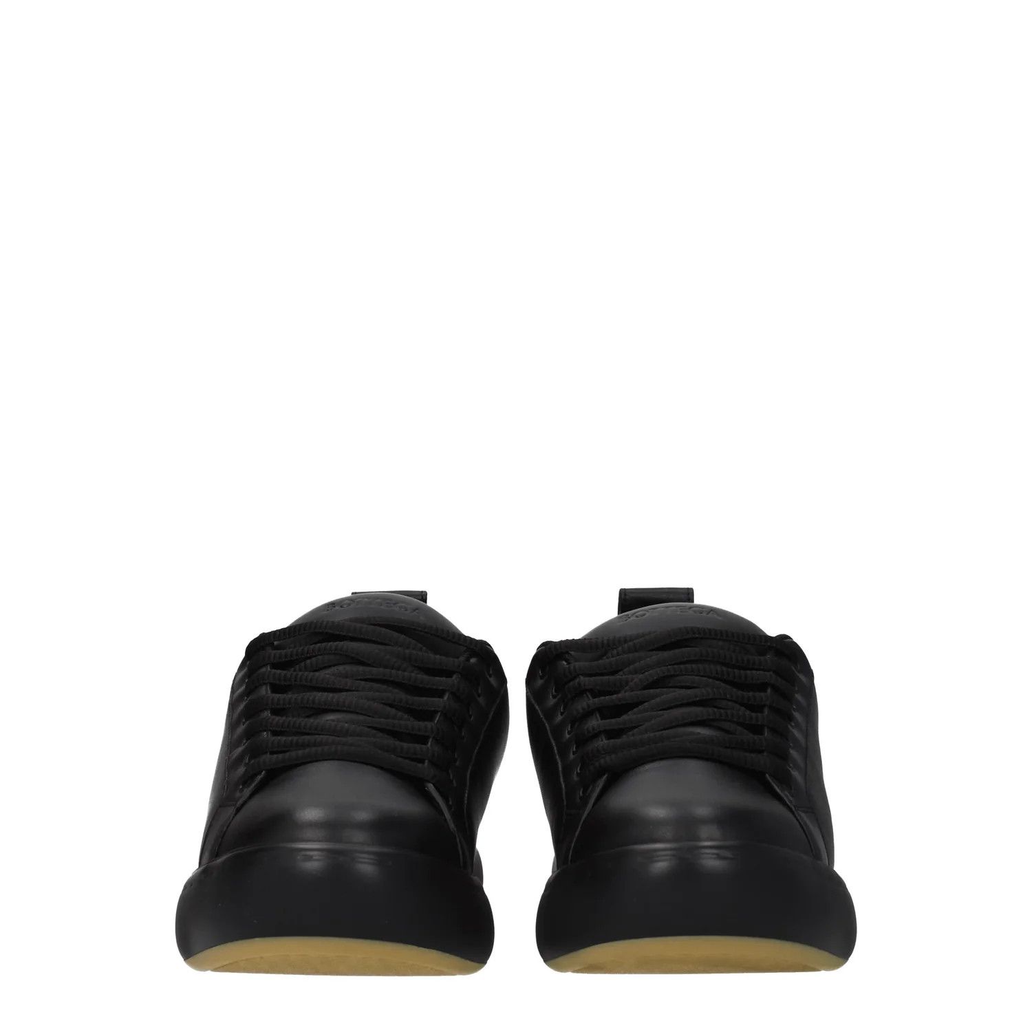 Bottega Veneta ob1o1e0325 Leather Sneakers in Black Size US 7 / EU 40 - 3 Thumbnail