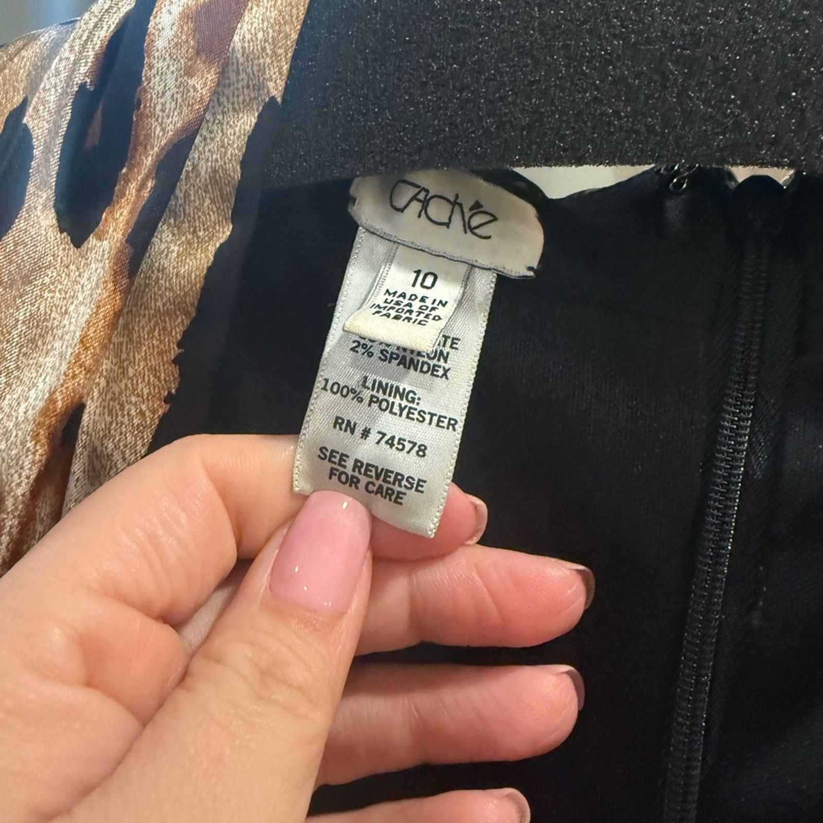 Designer CACHE Leopard Print Ruched Satin Bodycon Dress - Size 10 Size L / US 10 / IT 46 - 3 Thumbnail