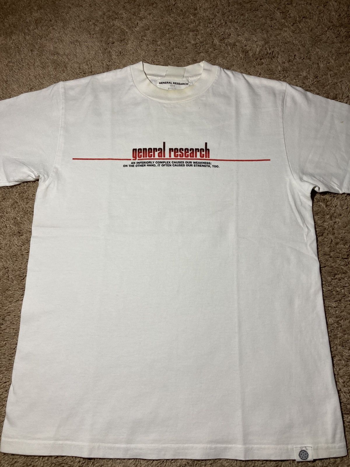 General Research 2000 General Research Logo Strength Weakness Graphic 90s GR Size US M / EU 48-50 / 2 - 2 Thumbnail