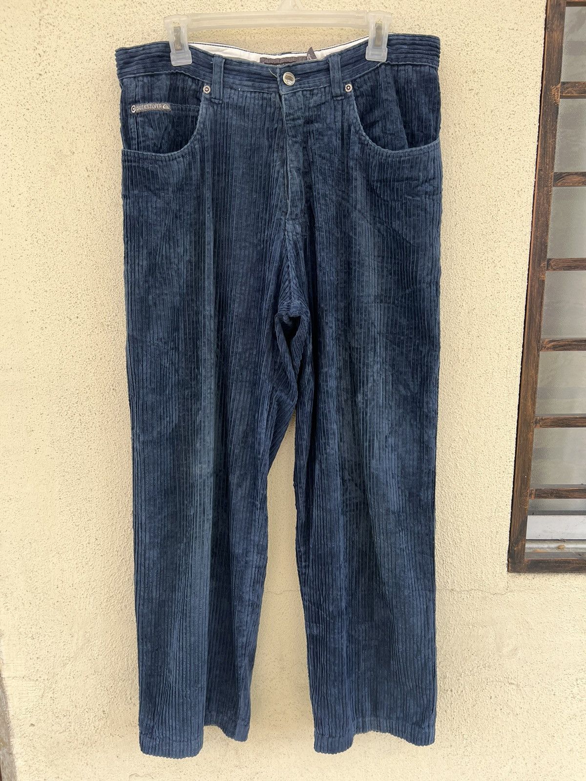 Quiksilver Vintage 90s Quiksilver Corduroy Baggy Trouser Pant Size US 33 - 6 Thumbnail