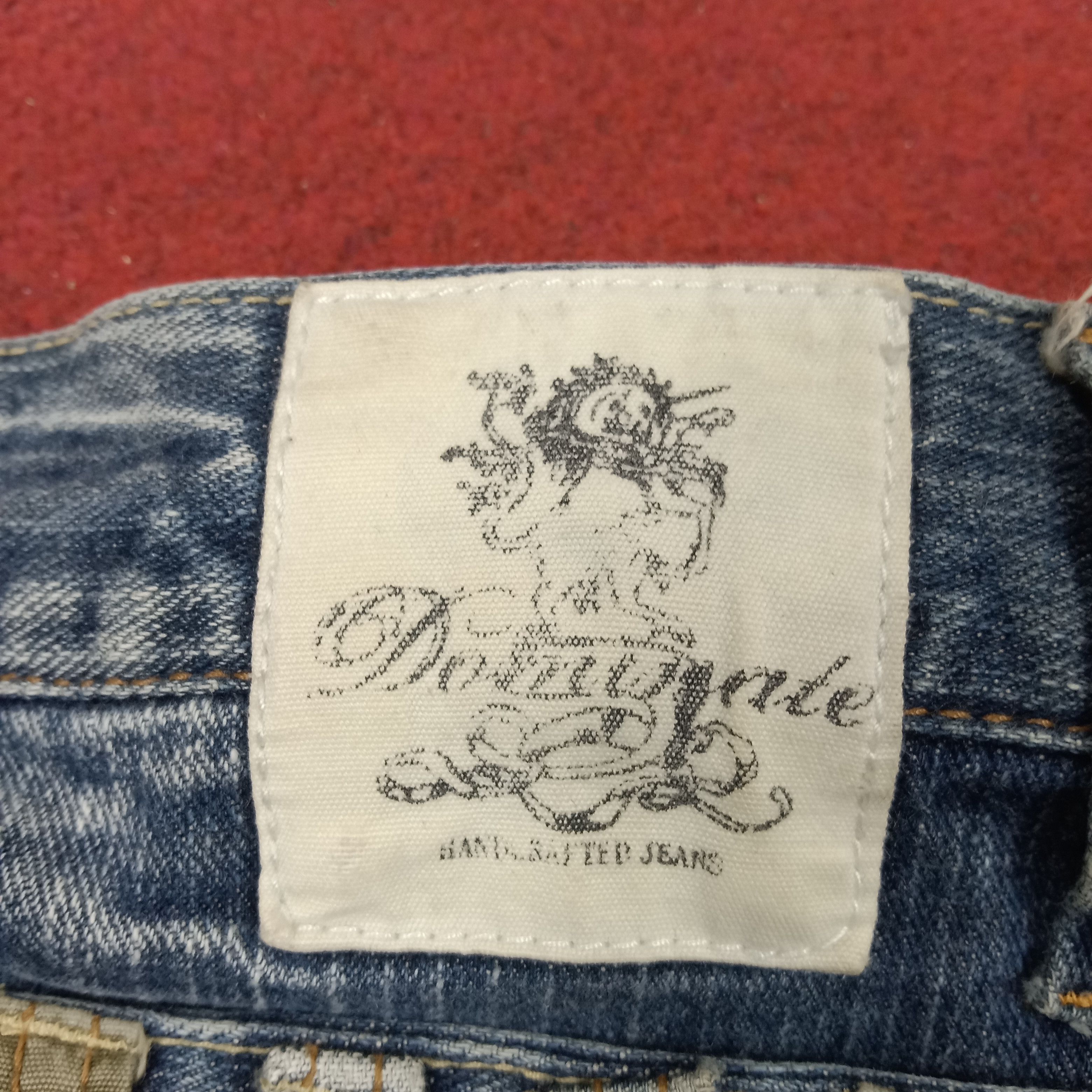Vintage Dominate Handcrafted Jeans Double Waist Style Jeans Fashion Size US 34 / EU 50 - 15 Thumbnail