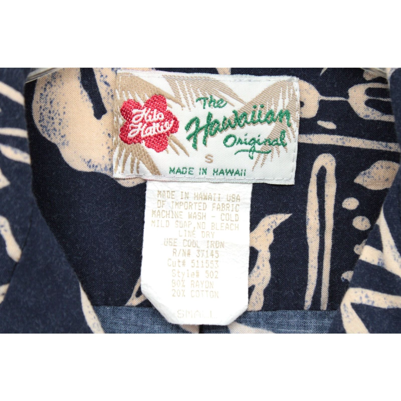 Hilo Hattie VINTAGE Hilo Hattie Shirt Men S Blue Short Sleeve Hawaiian Button-Up Luau Floral 502 1960s Luau Theme Size US S / EU 44-46 / 1 - 4 Thumbnail
