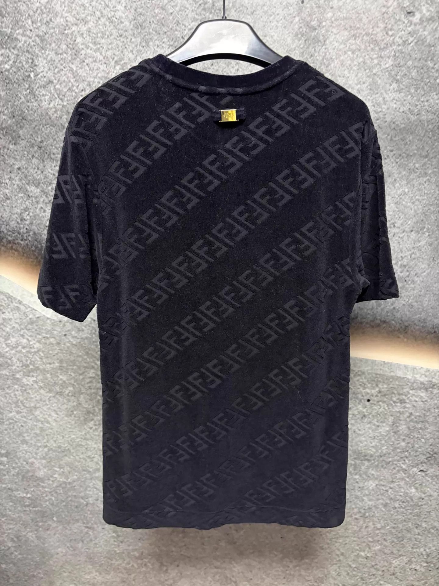 Fendi FENDI black all over logo short sleeve tee S Size US S / EU 44-46 / 1 - 2 Thumbnail