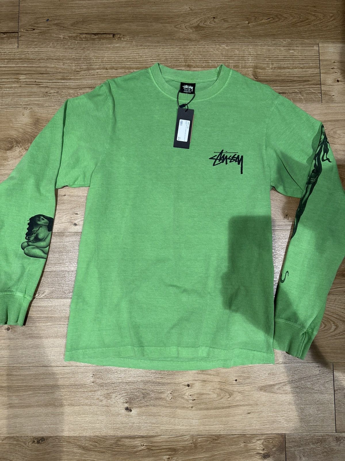 Nike x Stussy Wash Crew Fleece - Black (SS23) Size Medium