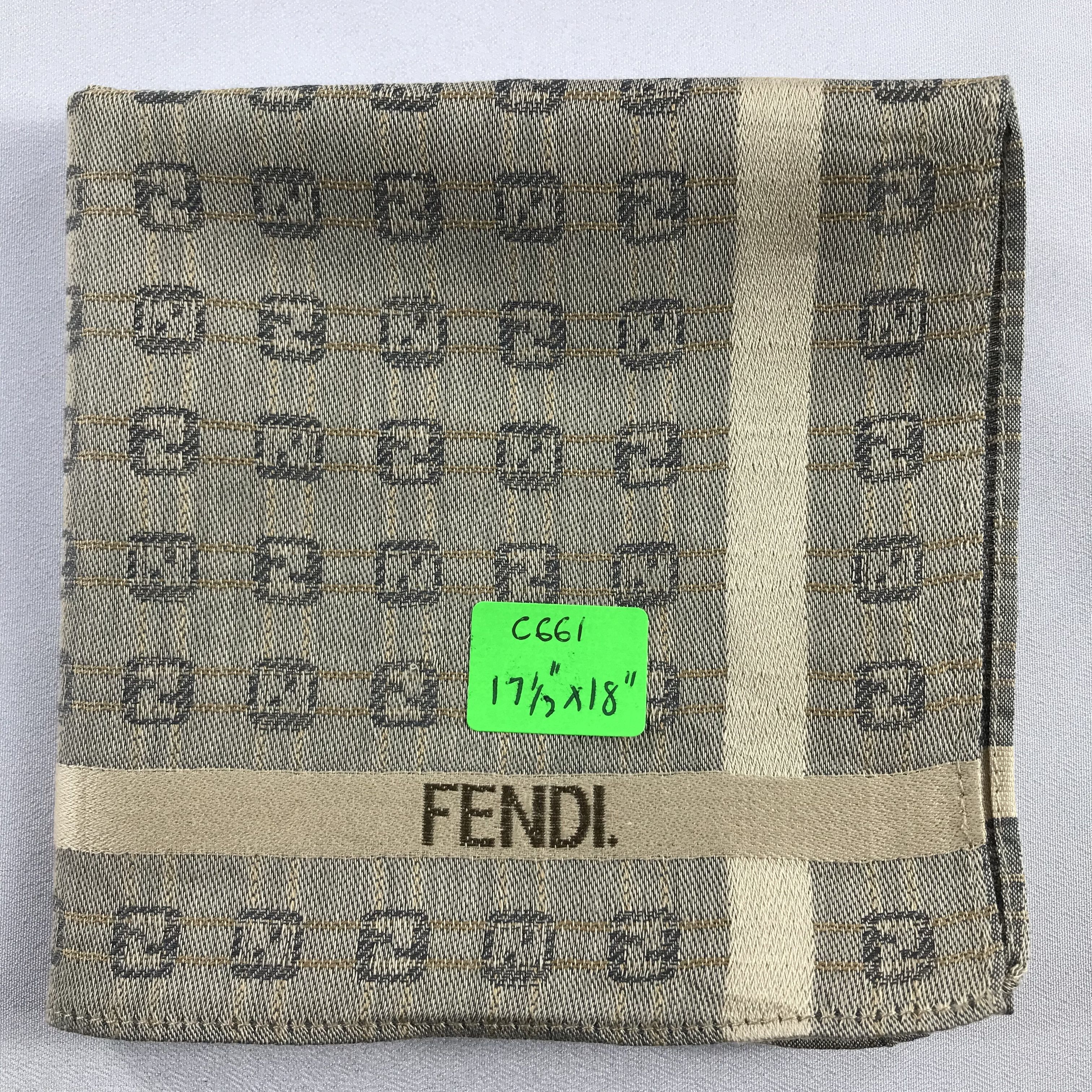 Vintage FenDI Handkerchief / Bandana / Neckerchief C661 Size ONE SIZE - 7 Thumbnail