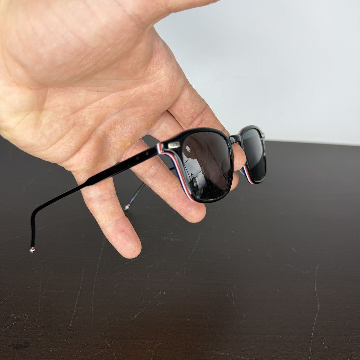 Thom Browne Black TB-408-A-T-BLK 48 Sunglasses Size ONE SIZE - 2 Thumbnail