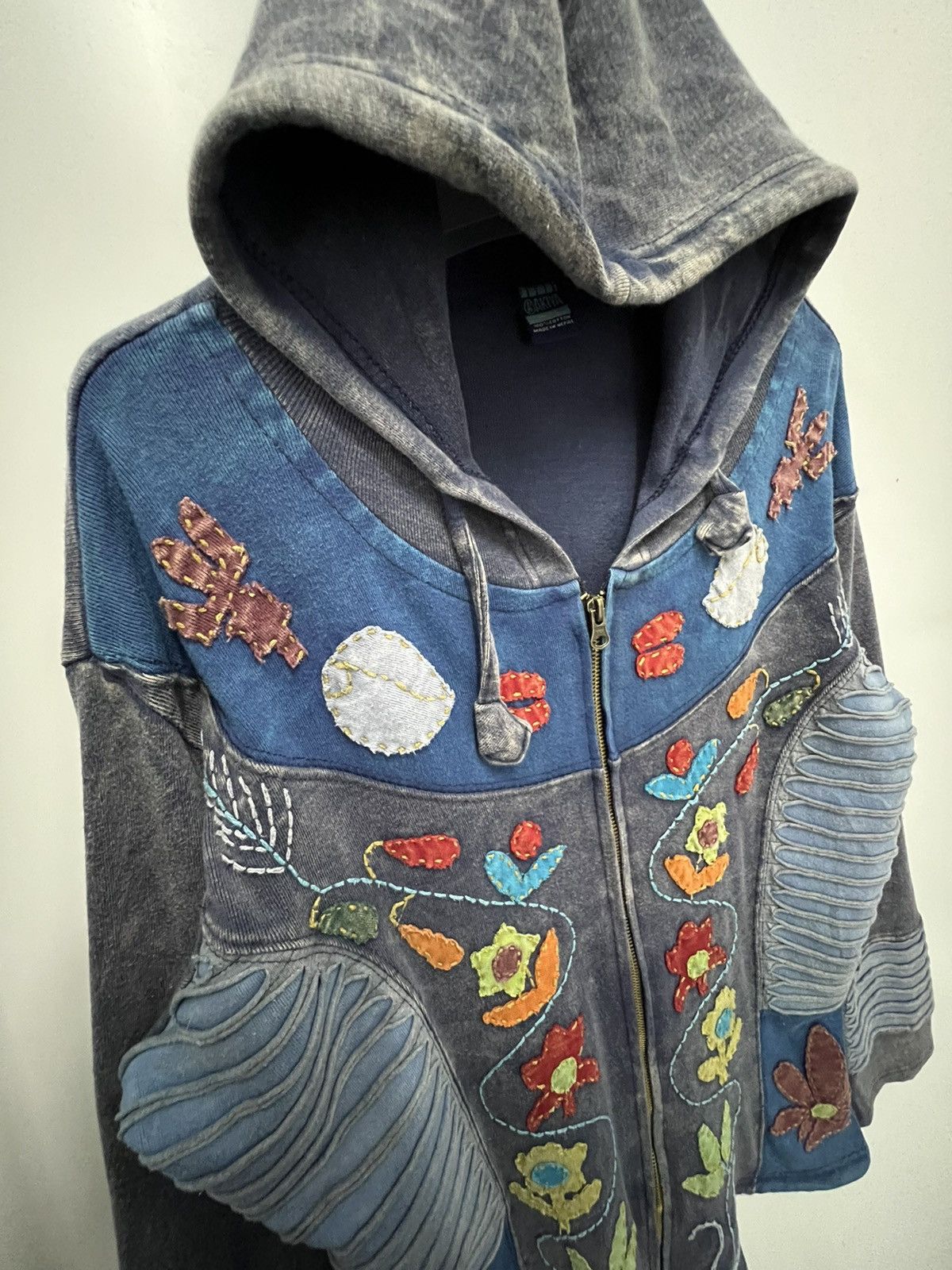 Other 🔥 Asymetrical Razor Custom Made Sashiko Stitching Hoodie Size M / US 6-8 / IT 42-44 - 6 Thumbnail