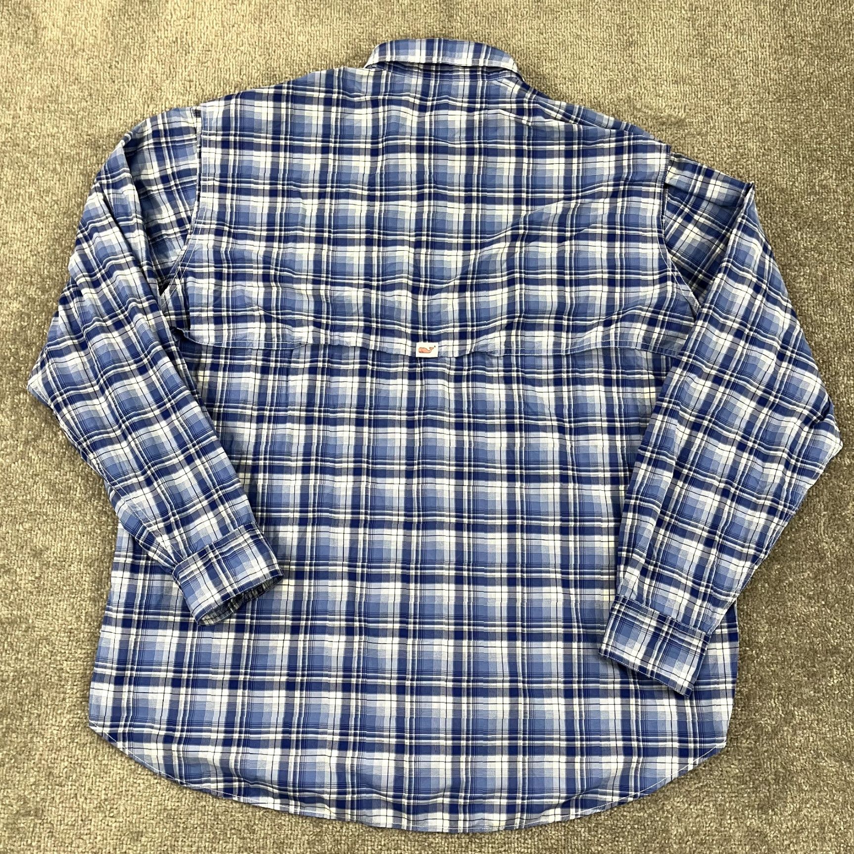 Vineyard Vines VINEYARD VINES Harbor Shirt Mens Large Plaid Nylon Performance Fishing Vented Shirt Size US L / EU 52-54 / 3 - 7 Thumbnail