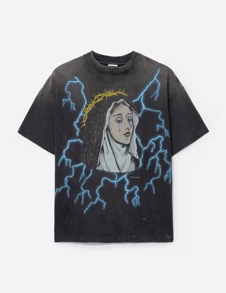 Saint Michael o1mle0326 Maria Short Sleeve Tee Shirt in Black Size US S / EU 44-46 / 1 - 1 Thumbnail