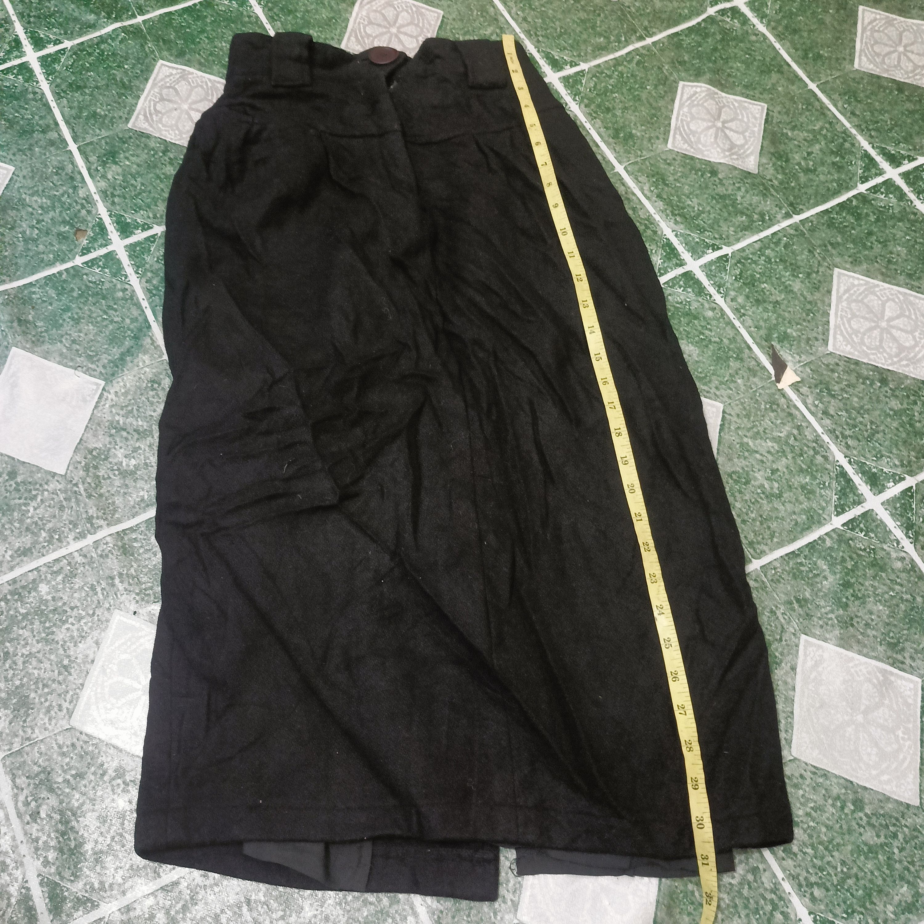 Y's Vintage Yohji Yamamoto Cotton Black Skirts Size 24" / US 00 / IT 34 - 18 Thumbnail
