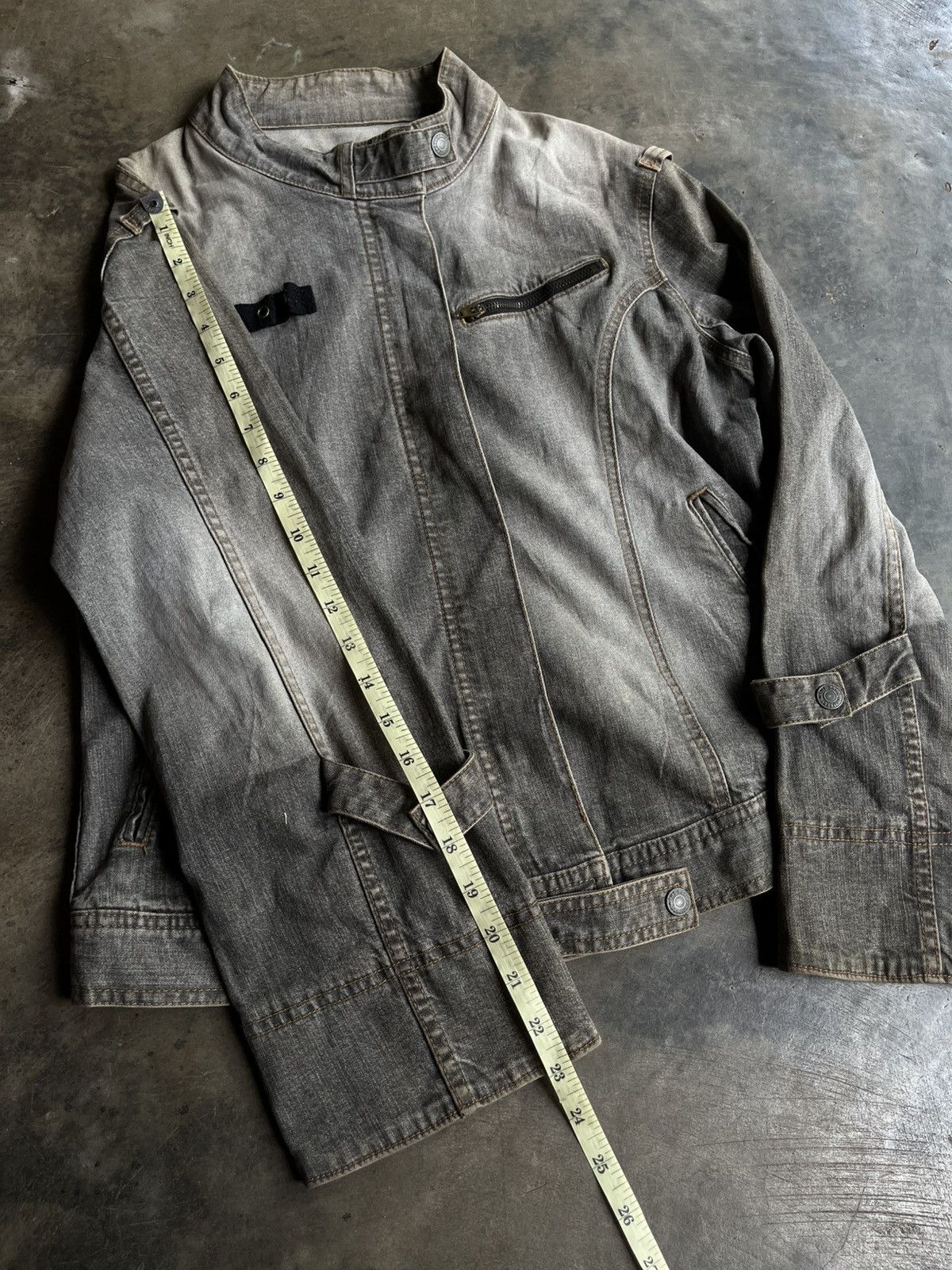 14th Addiction JAPANESE UNITEDPALETTE DENIM JACKET BONDAGE BIKERS JEANS Size US M / EU 48-50 / 2 - 12 Thumbnail