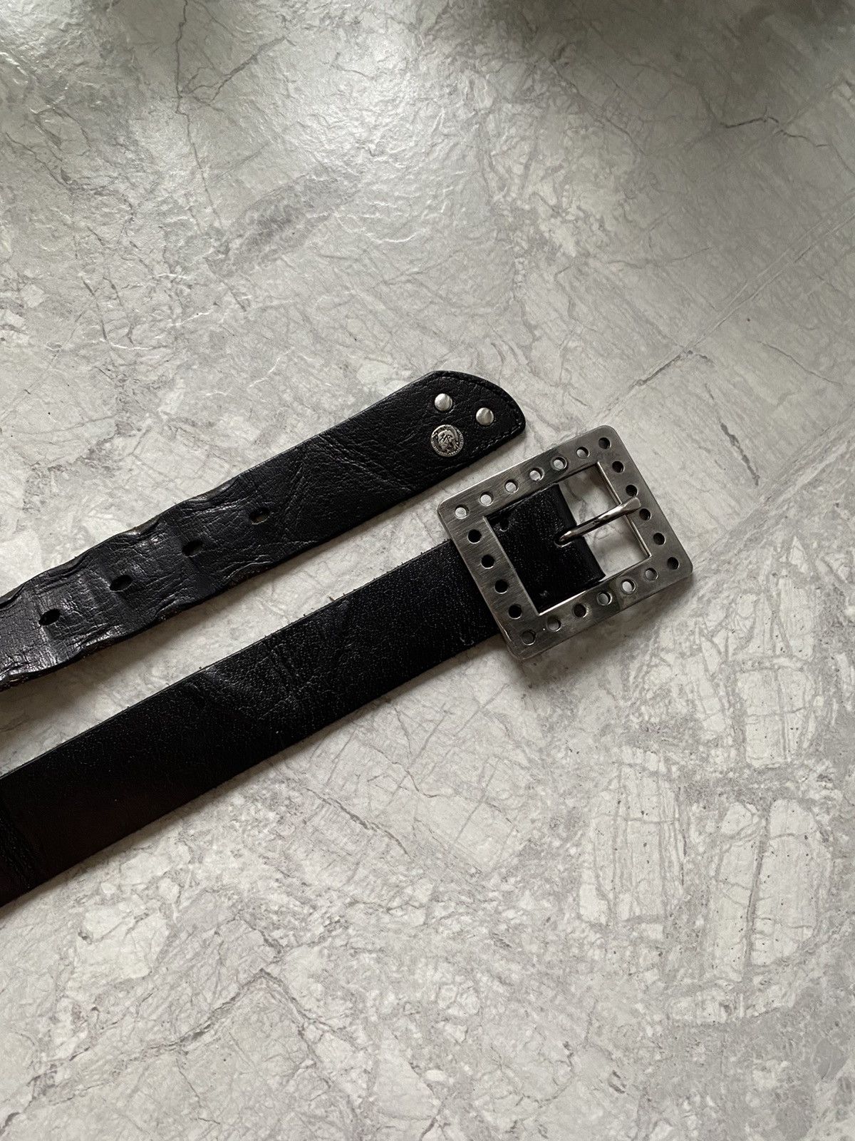 Diesel Vintage Diesel Leather Y2K Japanese Belt Rare Avan-Garde Size ONE SIZE - 2 Thumbnail