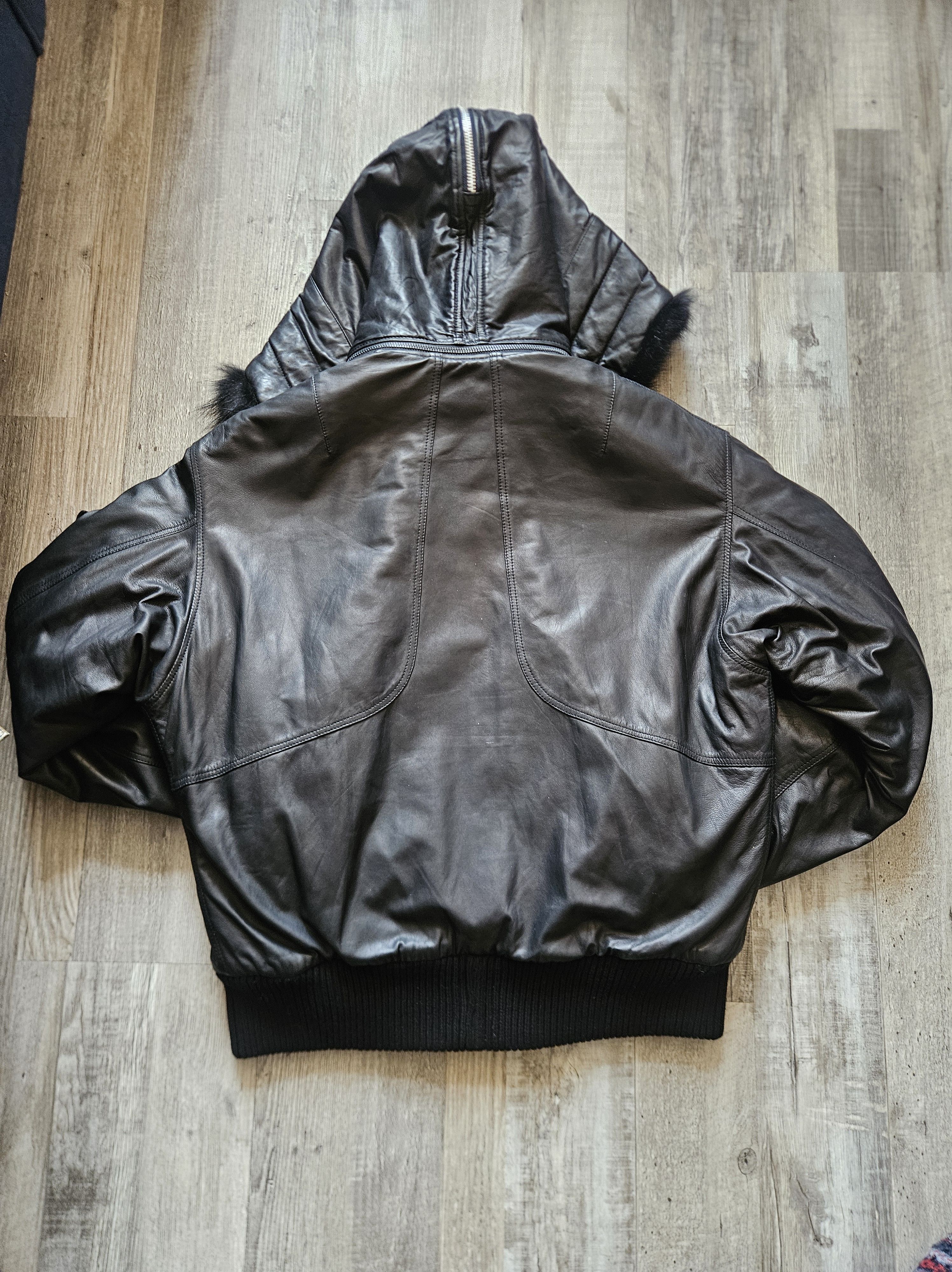 SKINGRAFT Black Leather Bomber Jacket / Skin Graft / Jonny Cotta Size US L / EU 52-54 / 3 - 10 Thumbnail