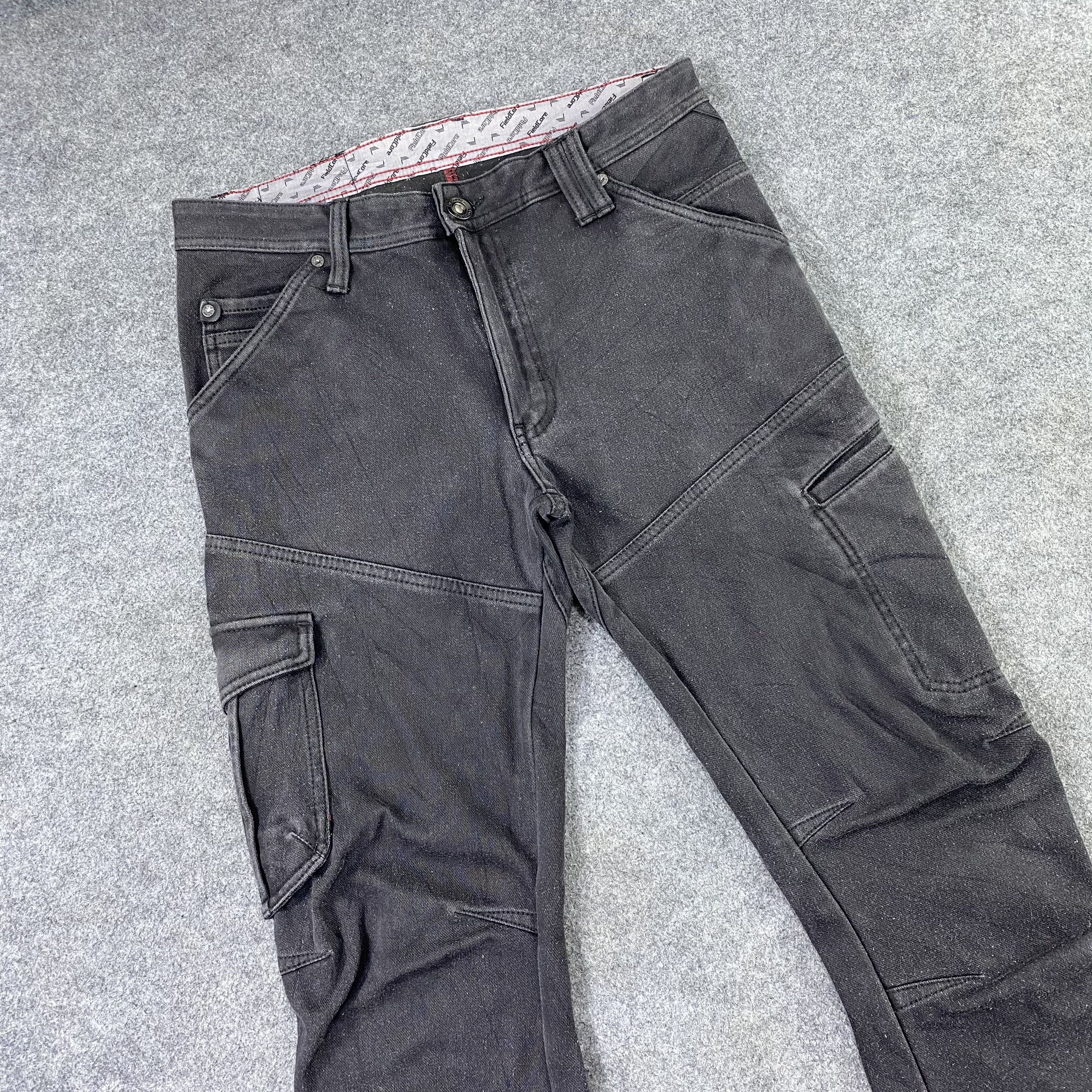 Japanese Brand Fieldcore Fit Style Black Cargo Pants - C035 Size US 33 - 5 Thumbnail