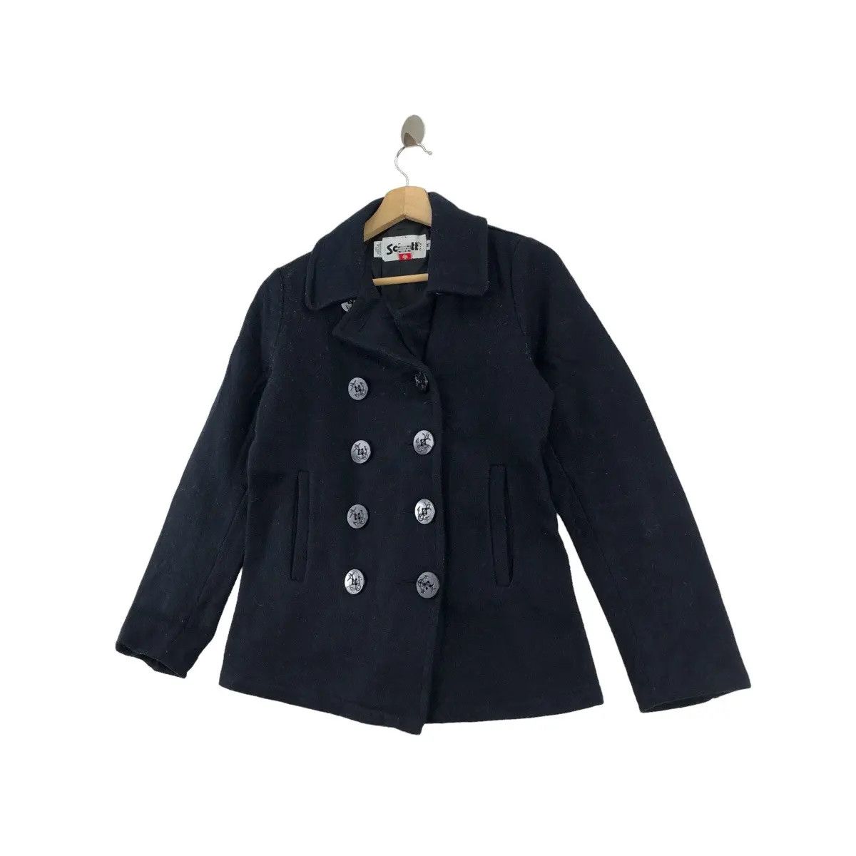 Schott SCHOTT NYC x EARTH MUSIC ECOLOGY Pea Coat Jacket Heavy Parka Size M / US 6-8 / IT 42-44 - 4 Thumbnail