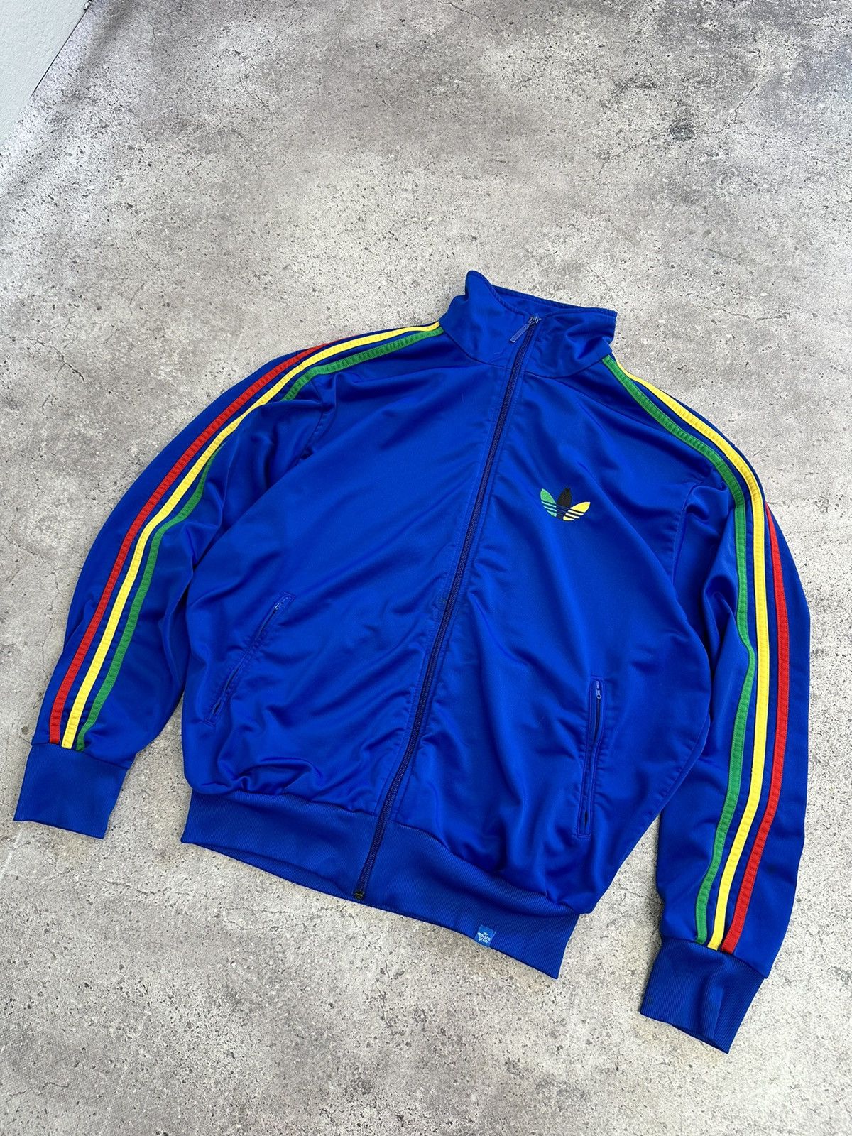 Adidas × Bob Marley × Vintage Vintage Adidas Bob Marley Blokecore Track Jacket Rasta Size US M / EU 48-50 / 2 - 3 Thumbnail