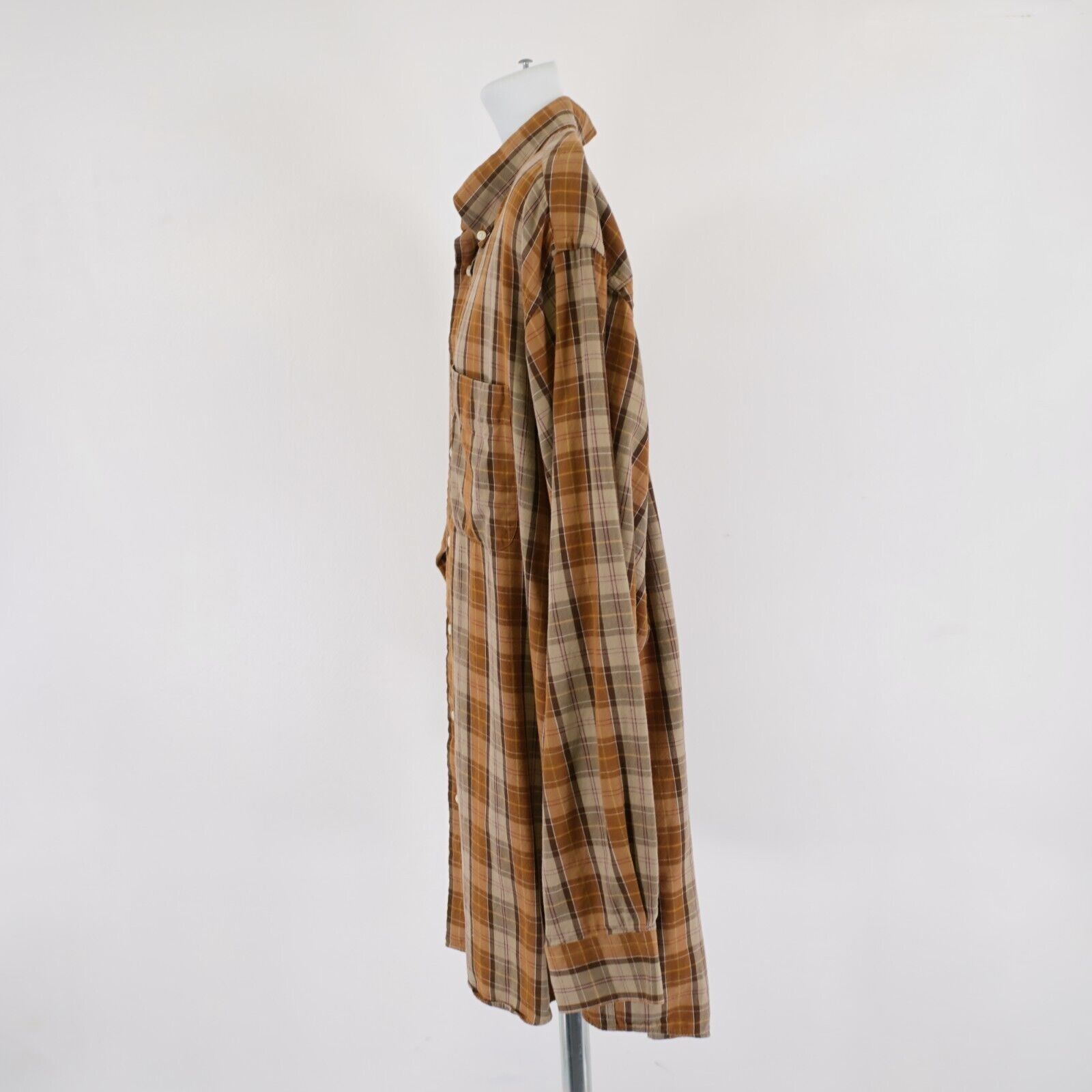 Jos. A. Bank Jos A Bank XL Brown Plaid Flannel Button Down Long Sleeve Size US XL / EU 56 / 4 - 7 Thumbnail