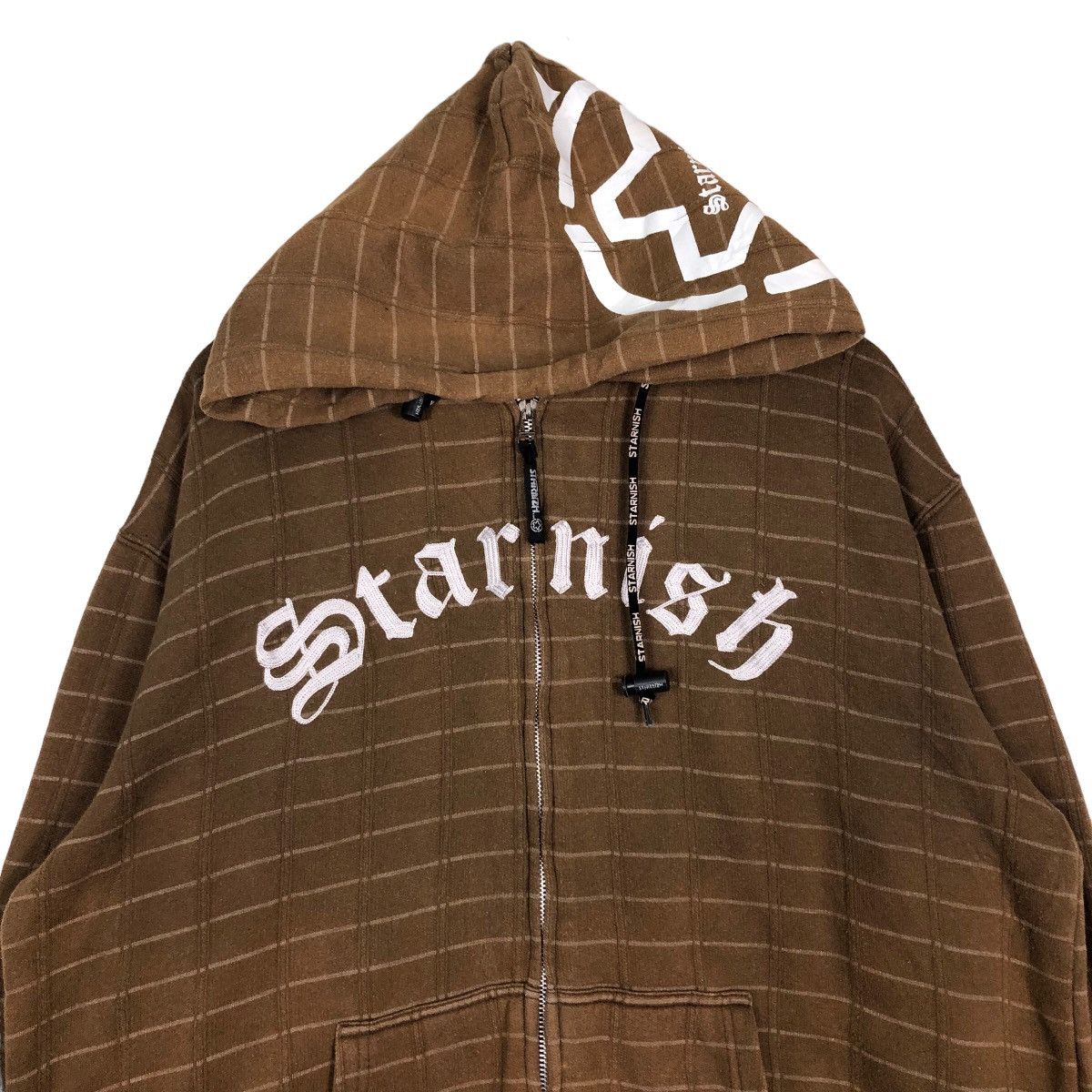 Japanese Brand 🔥Vintage Starnish Hoodie Zipper Jacket Big Logo Streetwear Size US XL / EU 56 / 4 - 3 Thumbnail