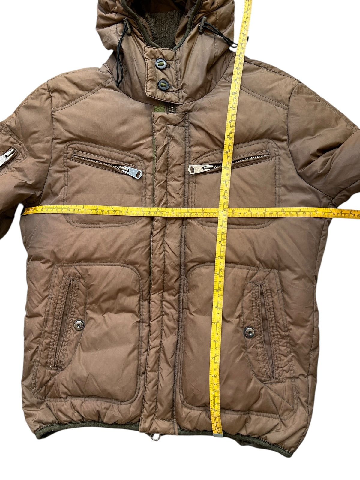 NANO universe Nano Universe Japan Brown Puffer Jacket Hoodie Size US M / EU 48-50 / 2 - 12 Thumbnail