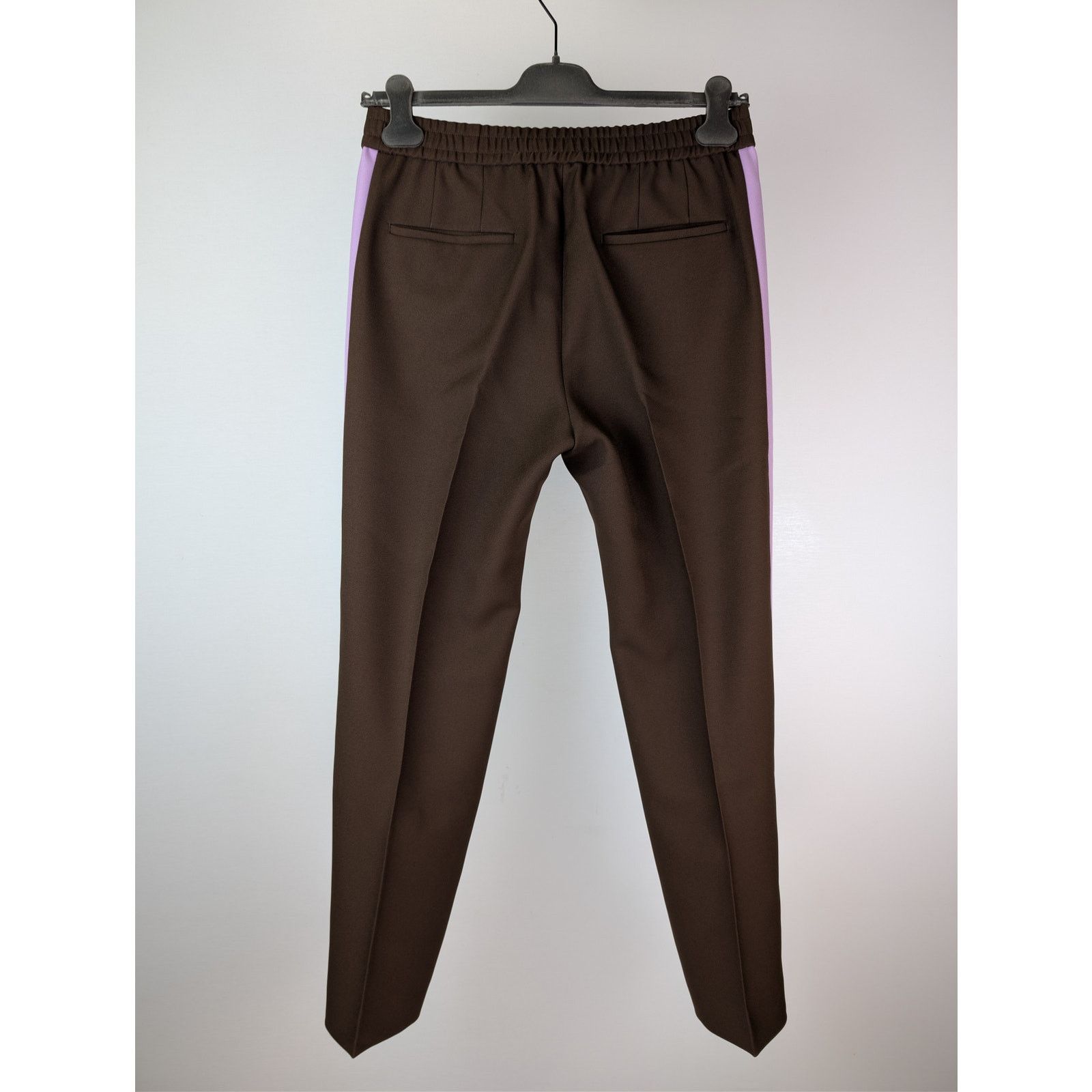Gucci o1rshd1 Drawstring Fluid Drill Pants in Vanessa Brown / Mix Size US 34 / EU 50 - 11 Thumbnail