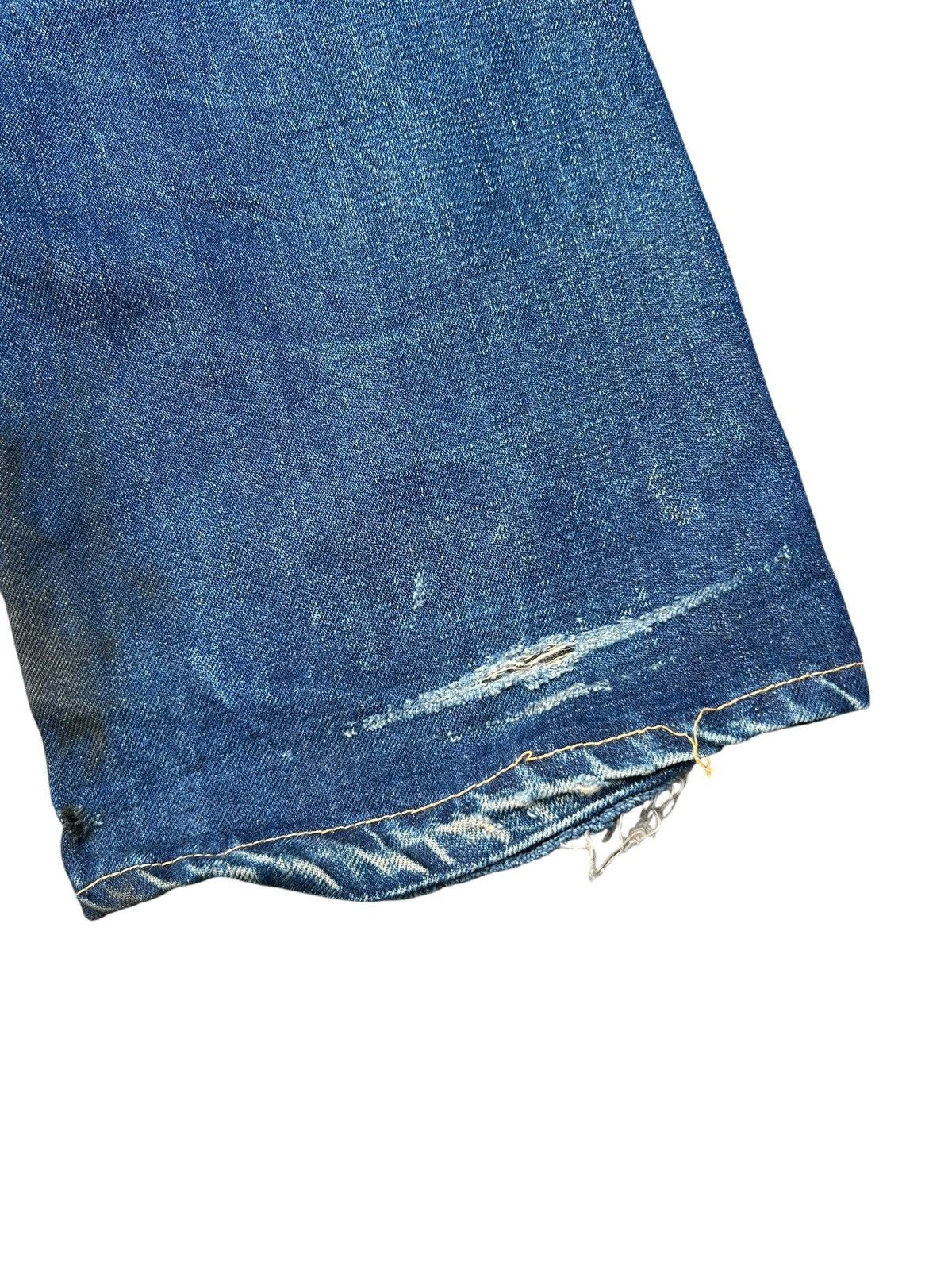 Kapital Vintage Blue Blue Hr Market Selvedge Distressed denim jeans Size US 30 / EU 46 - 14 Thumbnail