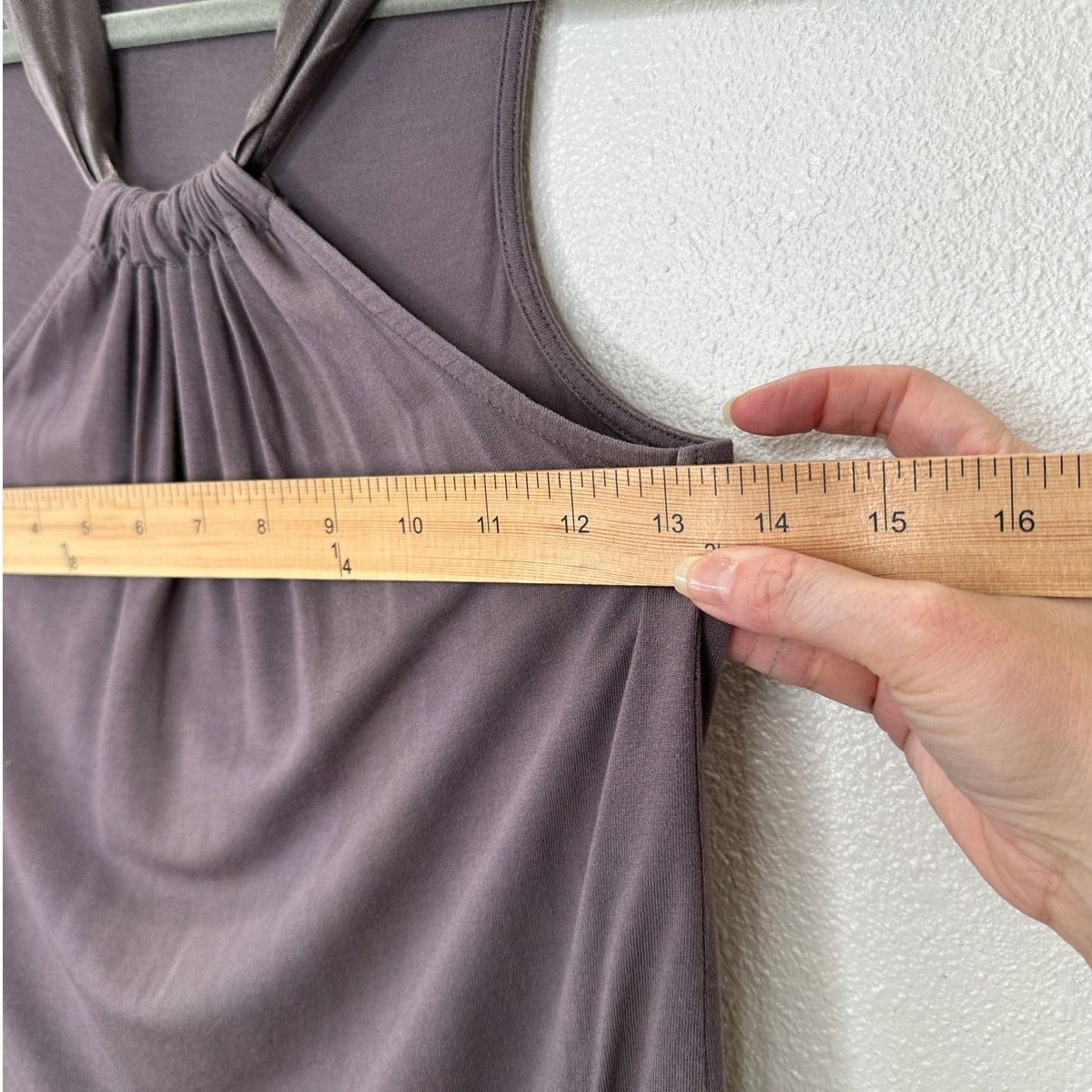 Esprit Esprit Gray Satin Strap Racer Front Flowy Tank Top Size M / US 6-8 / IT 42-44 - 10 Thumbnail
