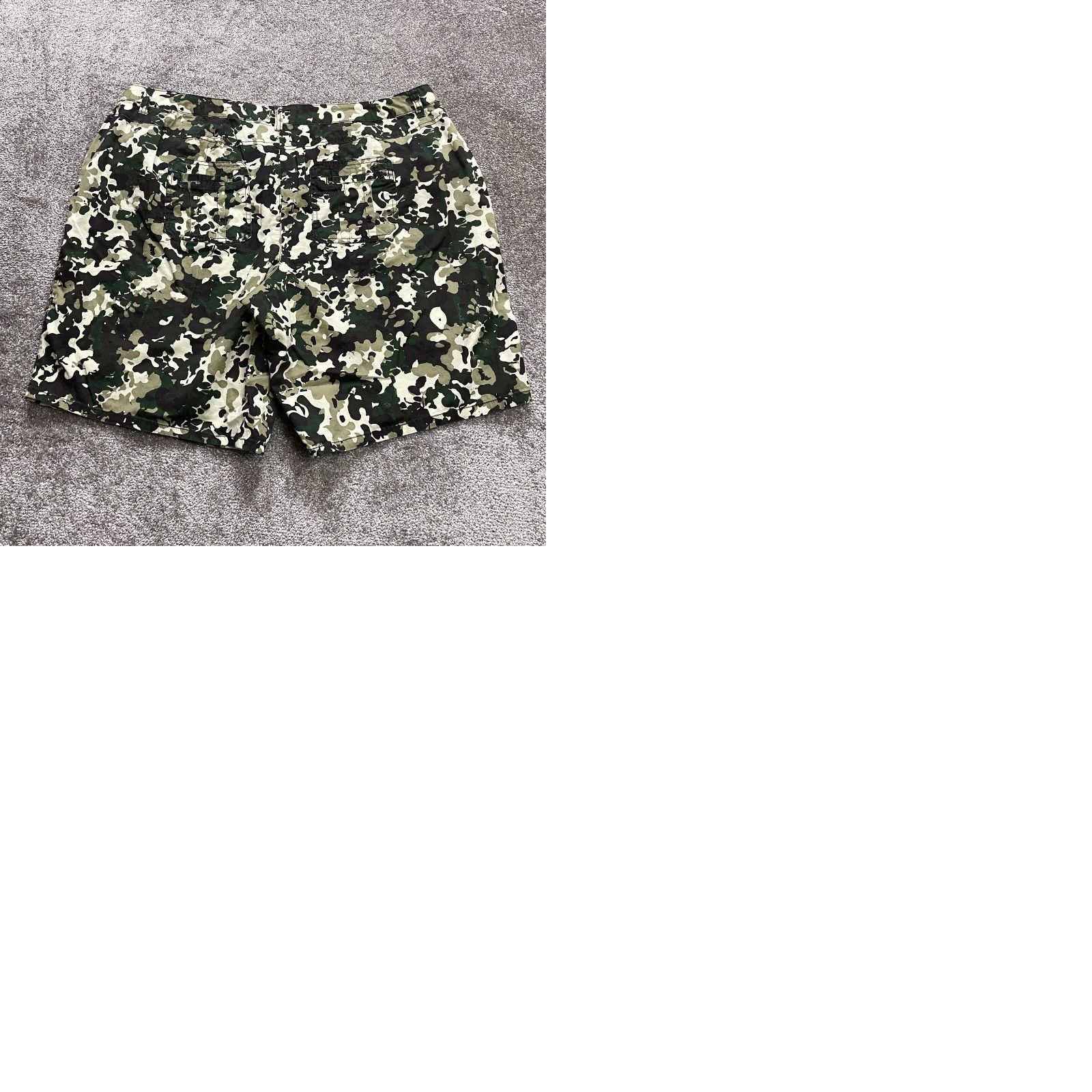 Vintage VINTAGE? No. (Not Vintage) Actually: Cato Chino Shorts Womens Plus 24W Green Camo Cotton Zip Pockets Casual 11" Insm Size 30" / US 8 / IT 44 - 9 Thumbnail
