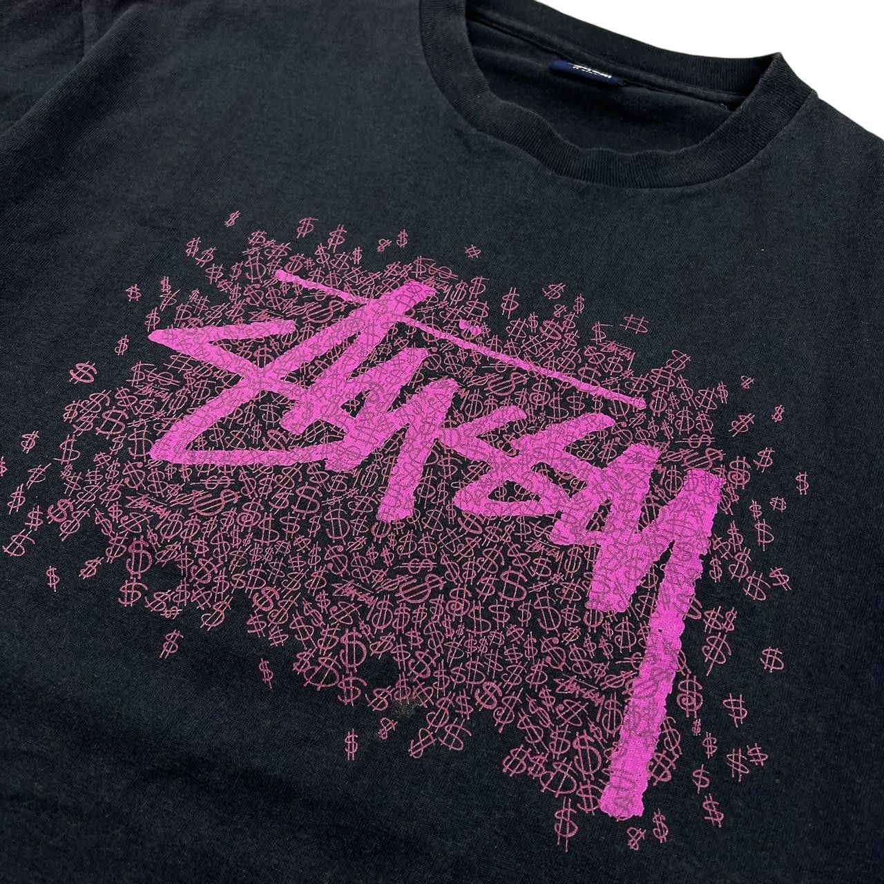 Stussy Vintage 2000s Stussy Dollar Sign T-Shirt Black & Pink Large Size US L / EU 52-54 / 3 - 2 Thumbnail