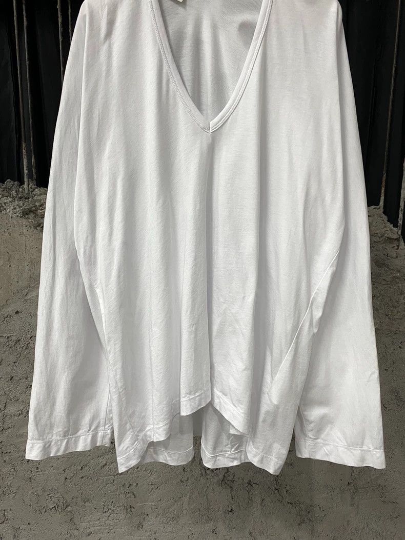 Dries Van Noten DRIES VAN NOTEN White V-neck long sleeves Size M / US 6-8 / IT 42-44 - 4 Thumbnail