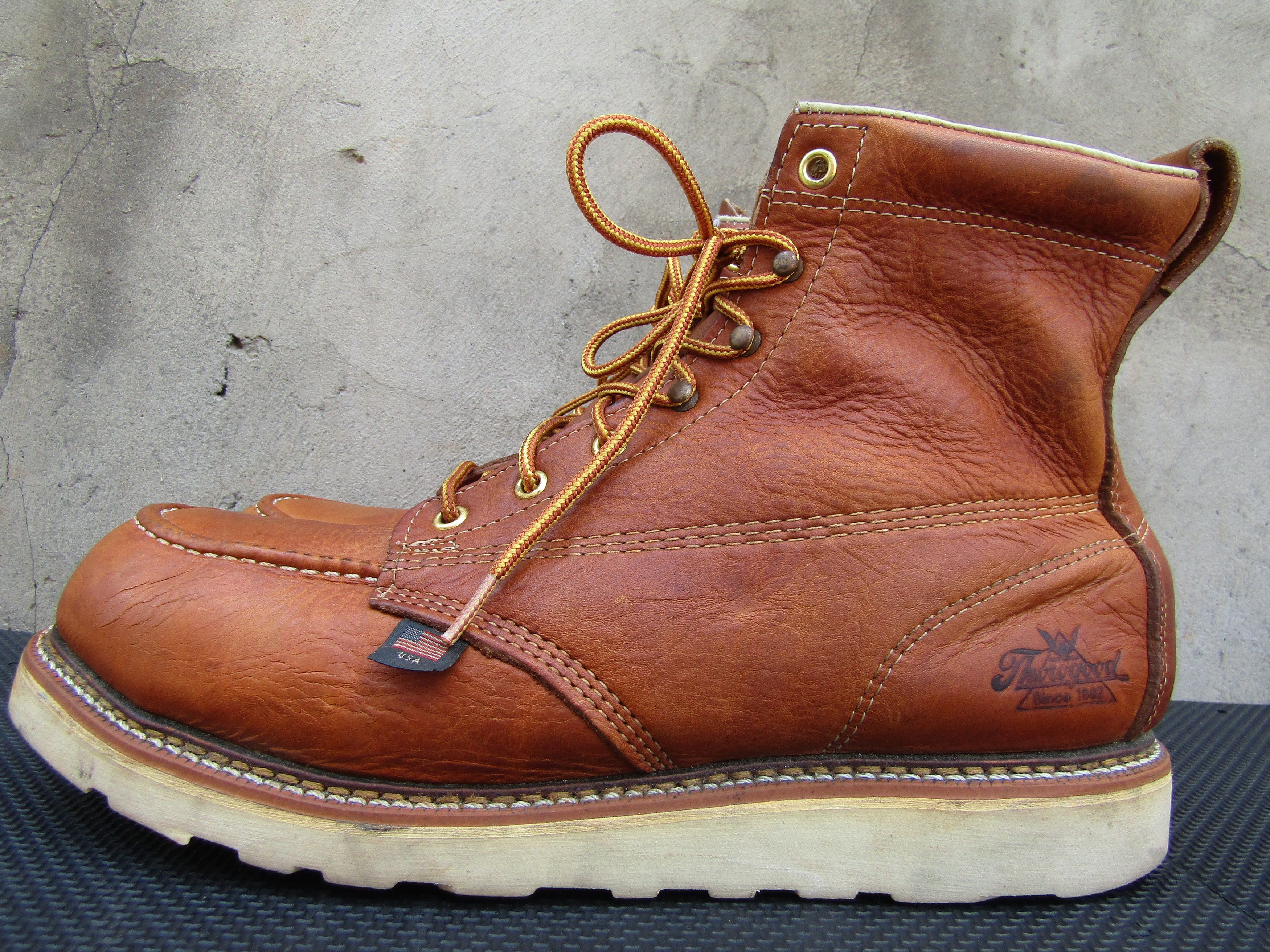 Thorogood Thorogood 804-4200 American Heritage 6”Steel Toe Work Boots Size US 11 / EU 44 - 3 Thumbnail