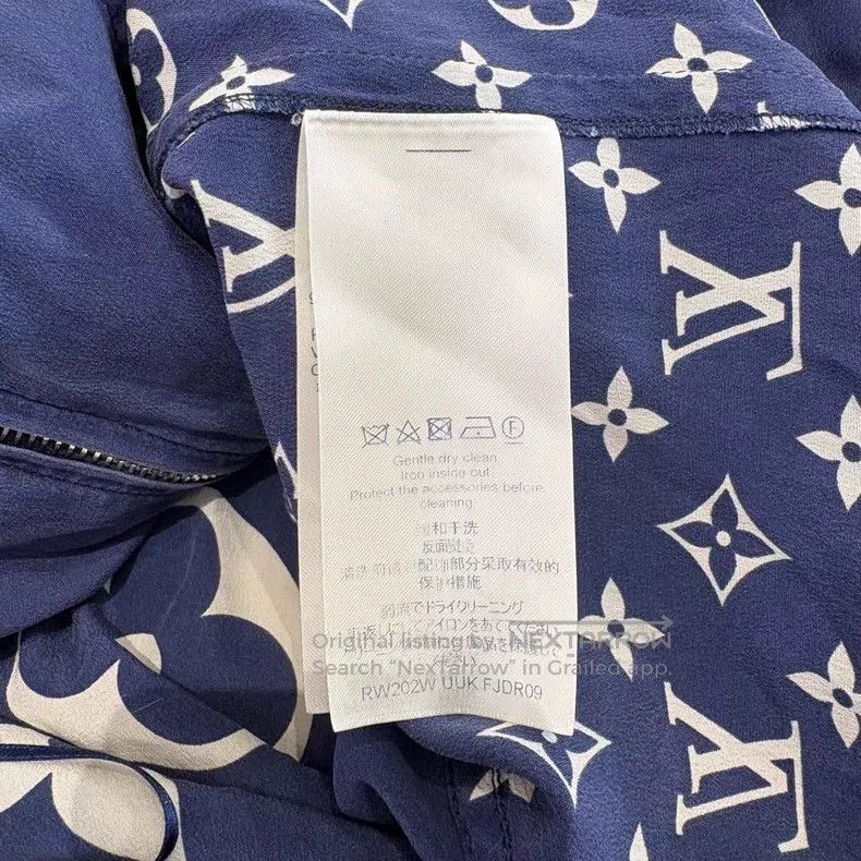 Louis Vuitton Louis Vuitton Full logo mulberry silk dress Size XS / US 0-2 / IT 36-38 - 8 Thumbnail
