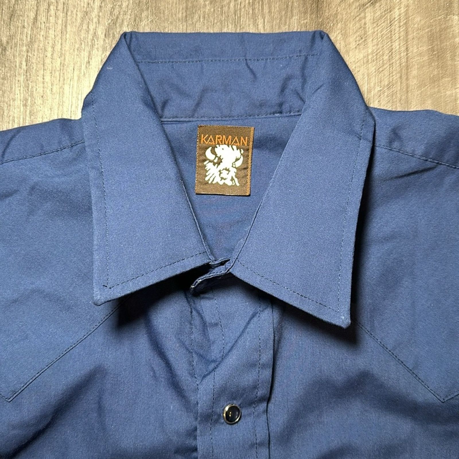 Other Karman Western Long Sleeve Pearl Snap Button - Medium Size US M / EU 48-50 / 2 - 6 Thumbnail