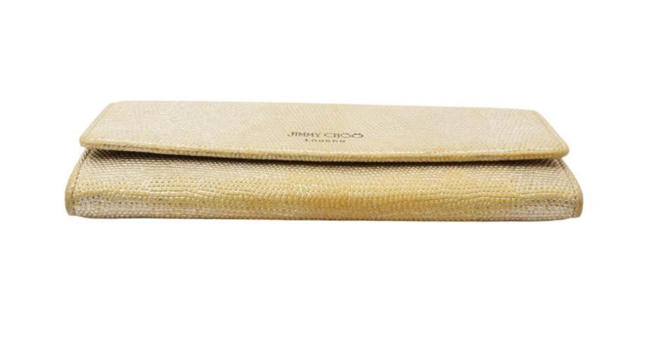 Jimmy Choo Jimmy Choo Gold Long Wallet – Classic Glam & Function Size ONE SIZE - 3 Thumbnail