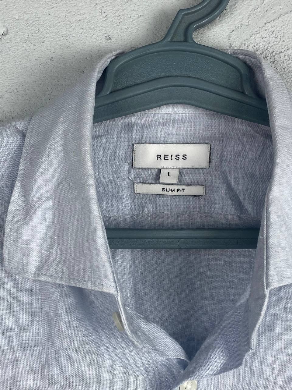 Reiss Reiss Linen 100% Luxury Button Up Shirt Rare Retro Hype Y2K Size US L / EU 52-54 / 3 - 4 Thumbnail
