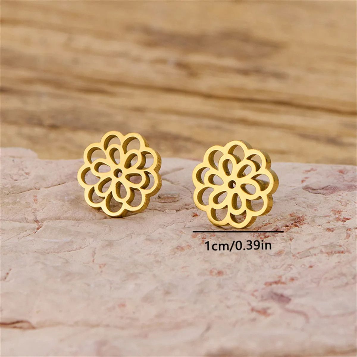 Jewelry Mini Flower Stud Earrings Charm Earring Gift Size ONE SIZE - 2 Thumbnail