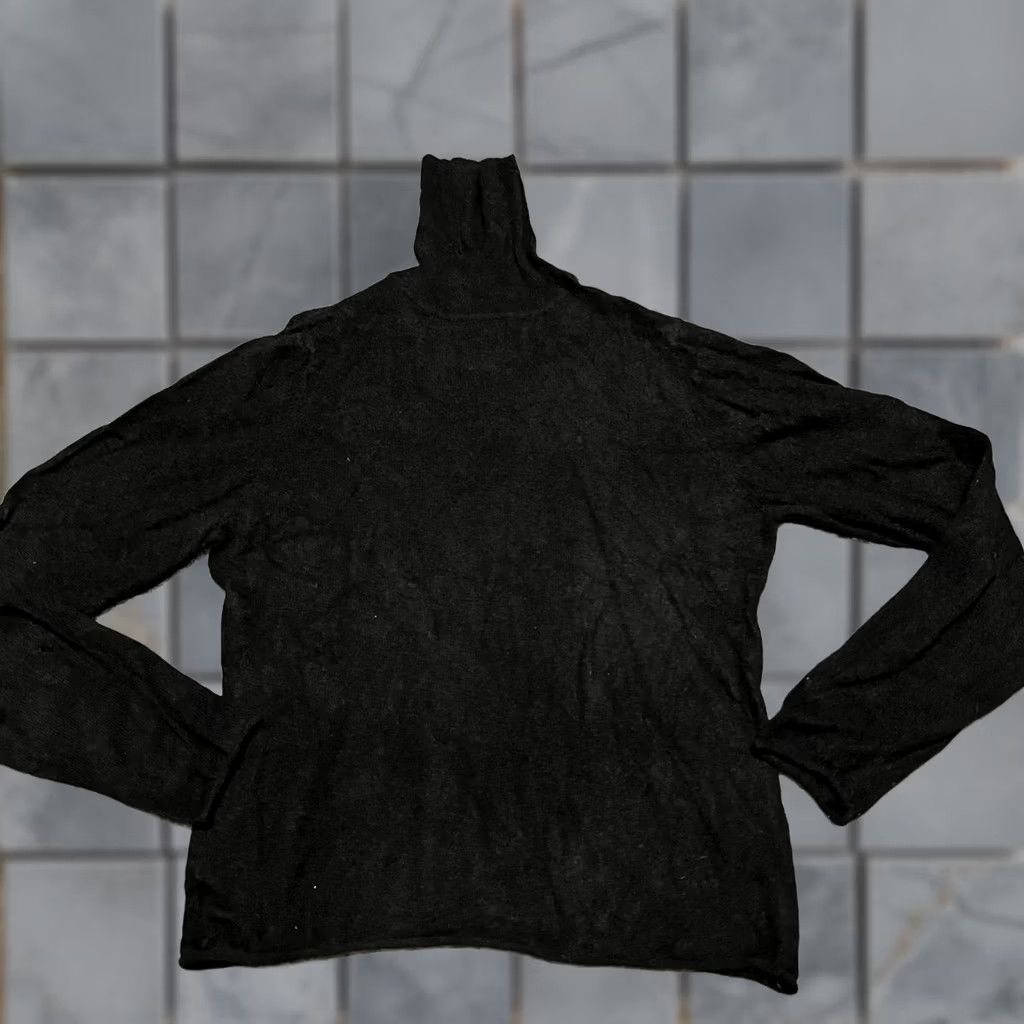 Vintage Magaschoni Sweater Womens Large Petite Black 100% Cashmere Turtleneck Pullover PL Petite Women Mens? Size L / US 10 / IT 46 - 1 Thumbnail