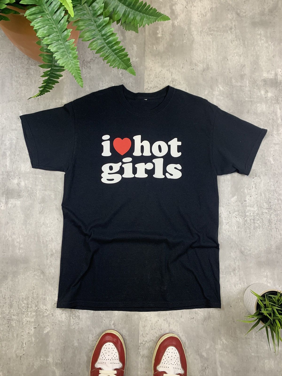 I Love NY × Vintage I ❤️ Hot Girls T Shirt Y2K Black Size US L / EU 52-54 / 3 - 1 Thumbnail