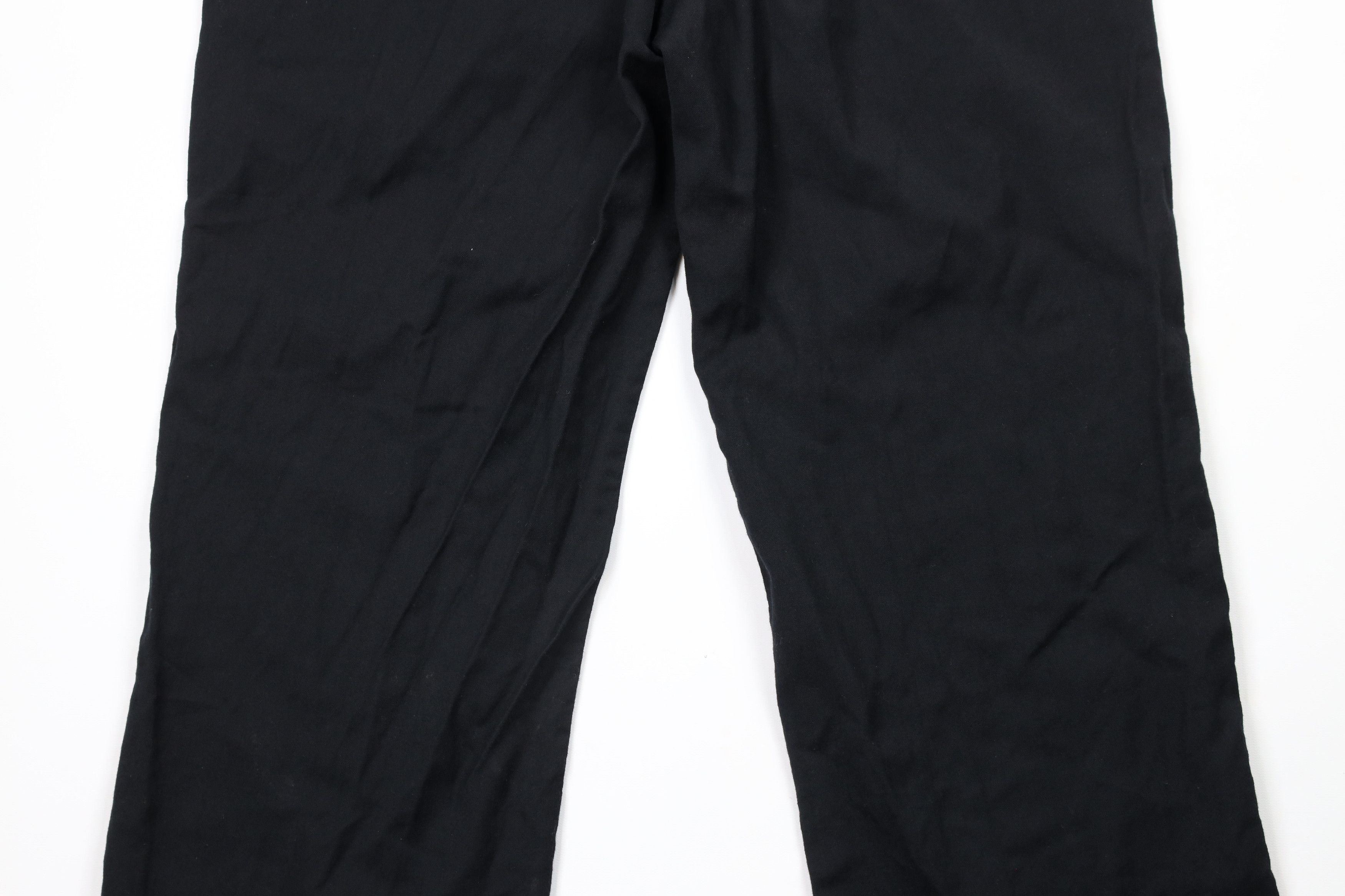 Lands' End × Vintage Vintage 90s Lands End Wide Leg Wool Chino Pants Black USA Size US 34 / EU 50 - 12 Thumbnail