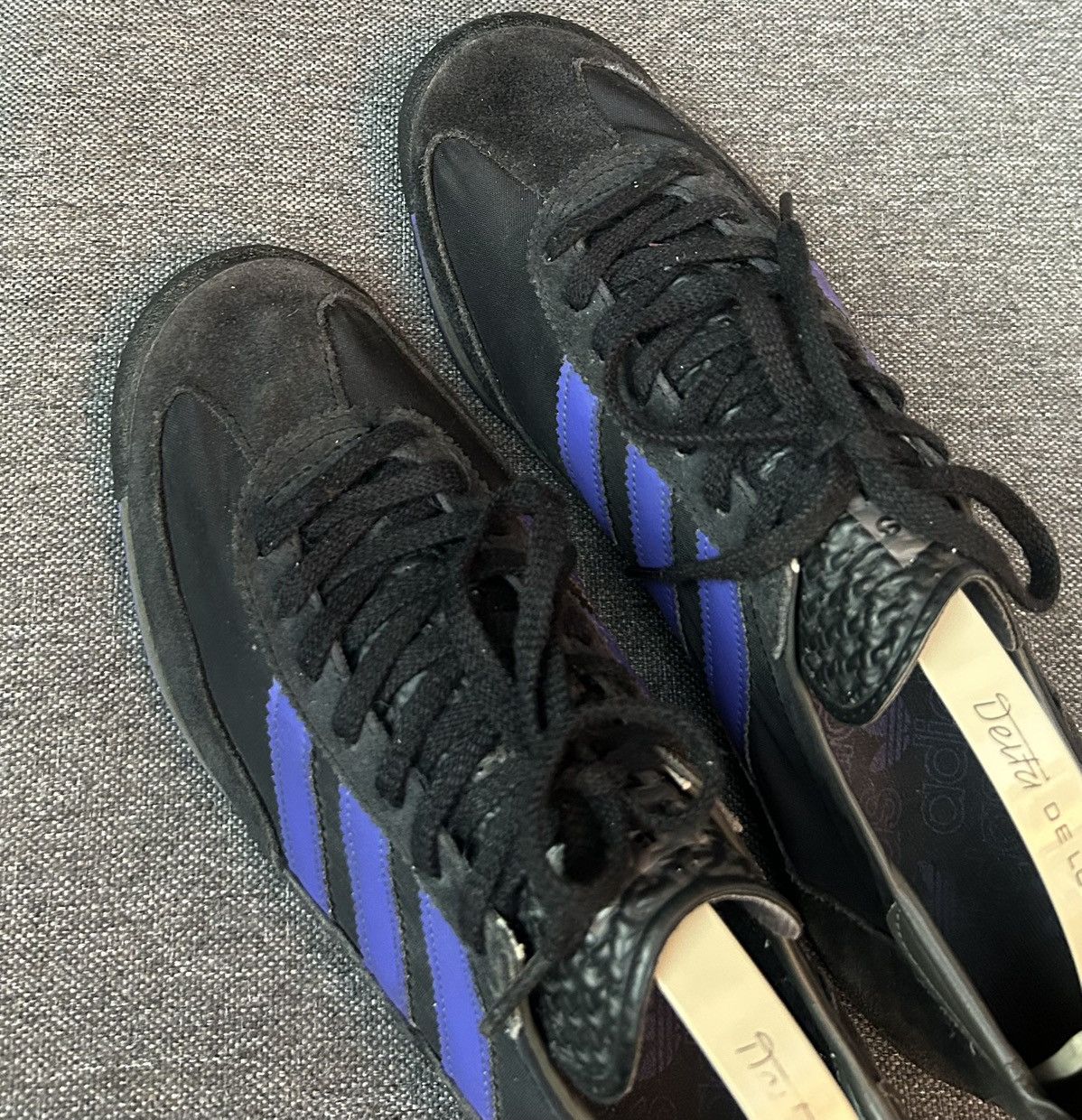 Adidas Adidas SL 72 Black/Purple Suede Nylon Low-Top Trainers Size US 8.5 / EU 41-42 - 3 Thumbnail
