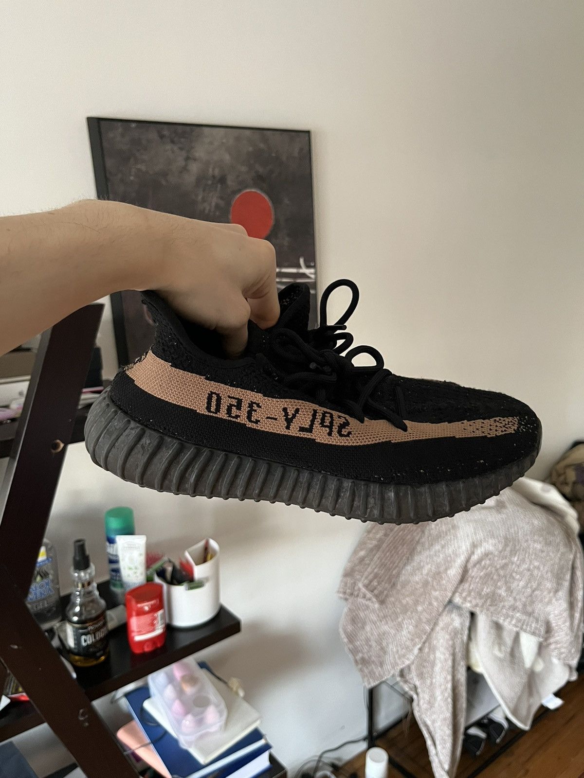 Adidas Adidas Yeezy Boost 350 v2 core Black Cooper Size US 8 / EU 41 - 1 Thumbnail