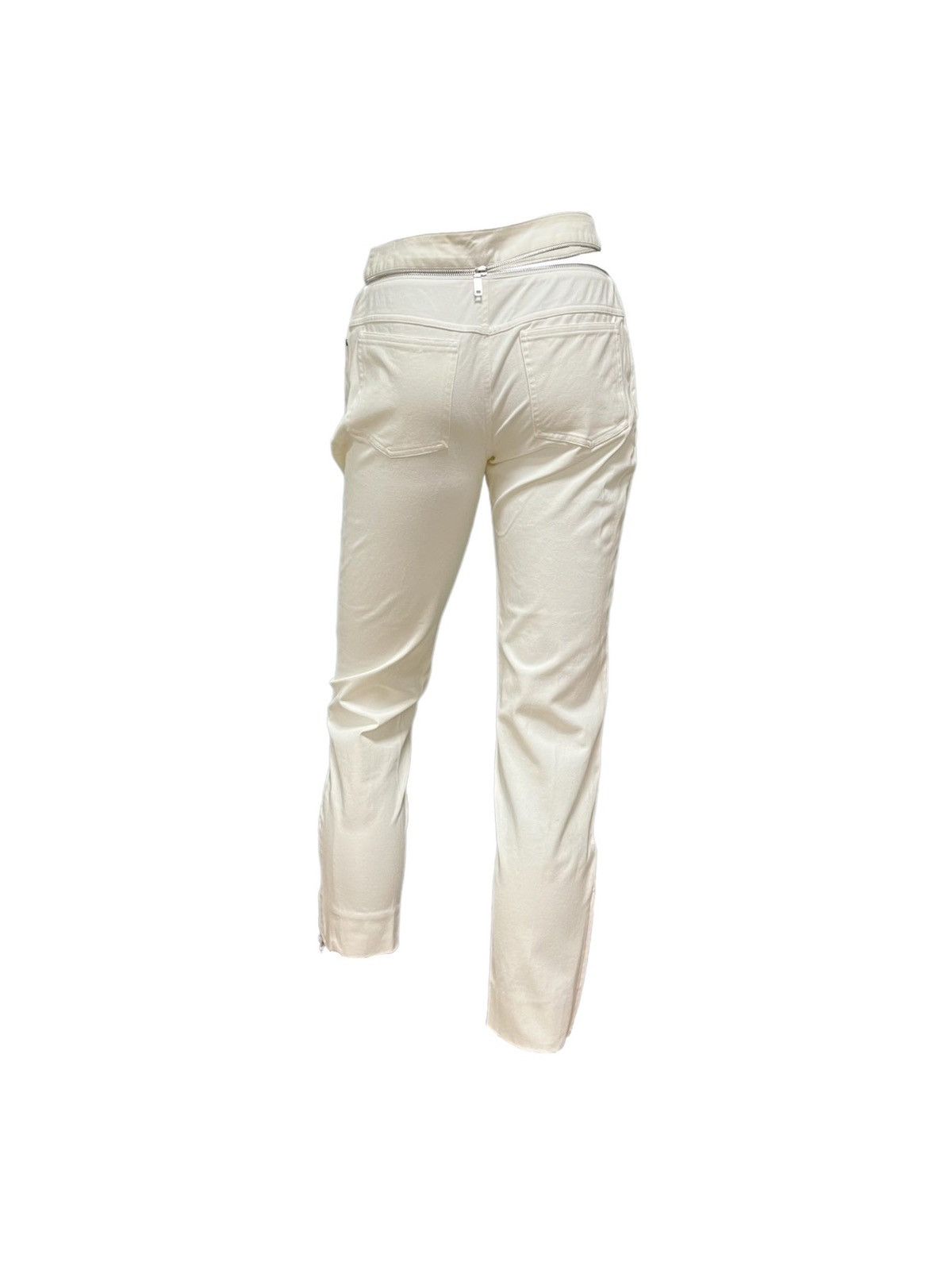 Celine CELINE Zip Detail Cropped Straight Leg Pants Size 26" / US 2 / IT 38 - 2 Thumbnail