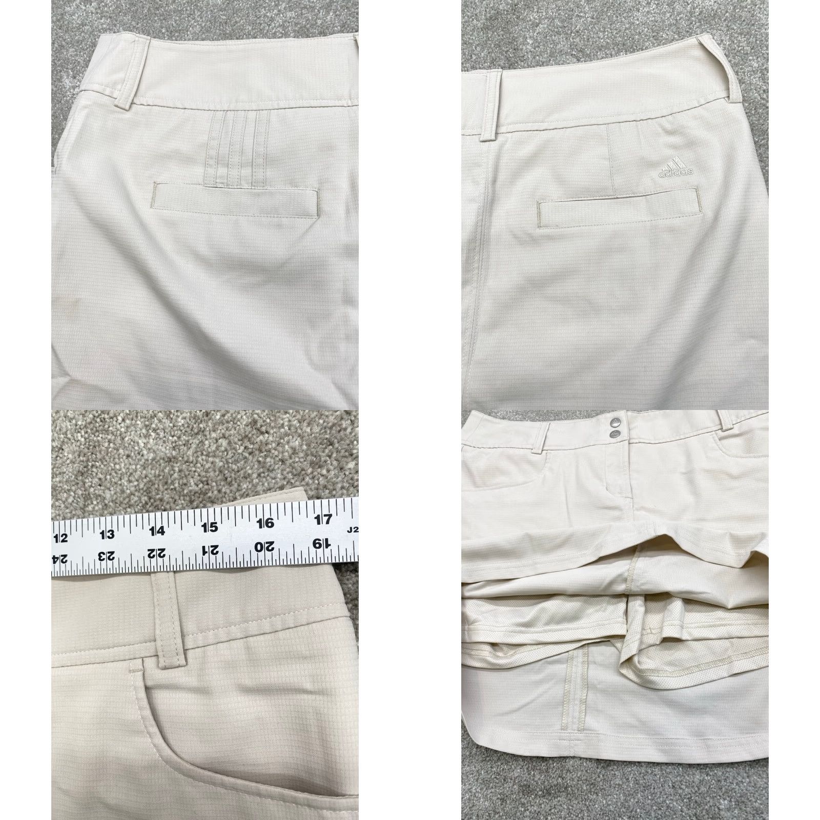 Adidas Adidas Skort Women’s 8 Ivory ClimaCool Golf Short Skort Pockets Casual Tennis Nike? Wait. Size 30" / US 8 / IT 44 - 8 Thumbnail