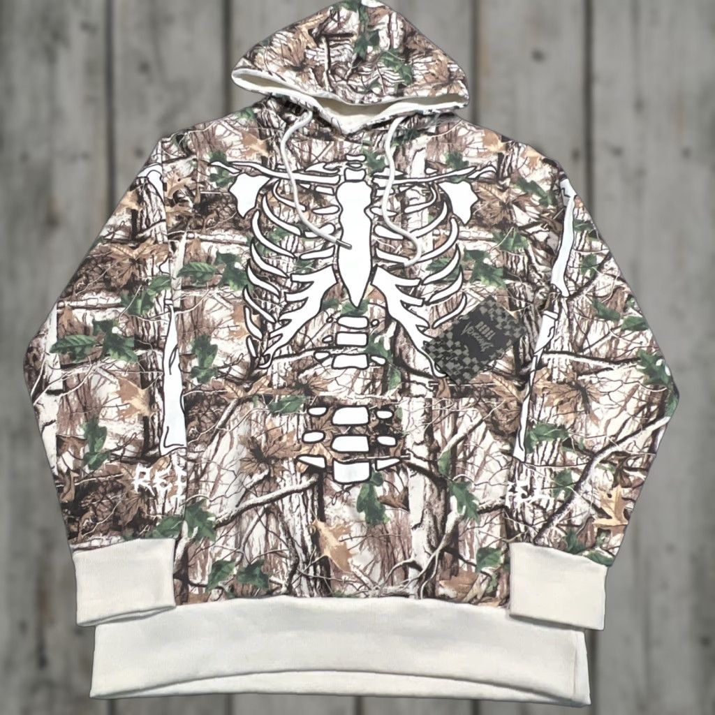 Vintage Rebel Vengeance Hoodie Sweatshirt Men Medium Camo Skeleton Pocket NWT Size US M / EU 48-50 / 2 - 1 Thumbnail