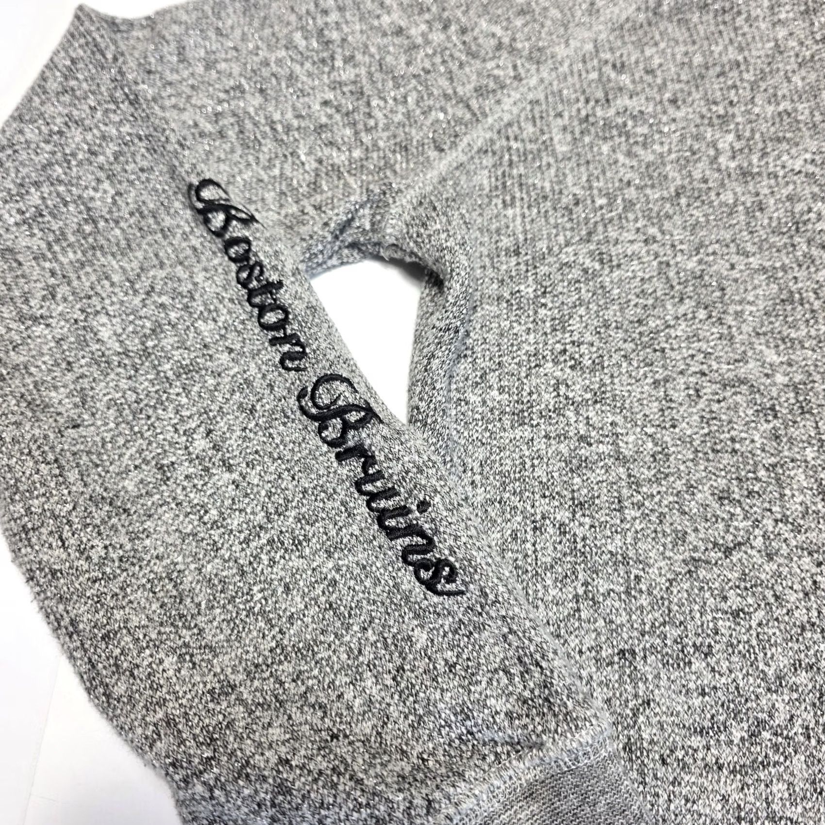NHL Boston Bruins Old Time Hockey Newbury Collection Women’s Small Gray Hoodie NHL Size S / US 4 / IT 40 - 3 Thumbnail