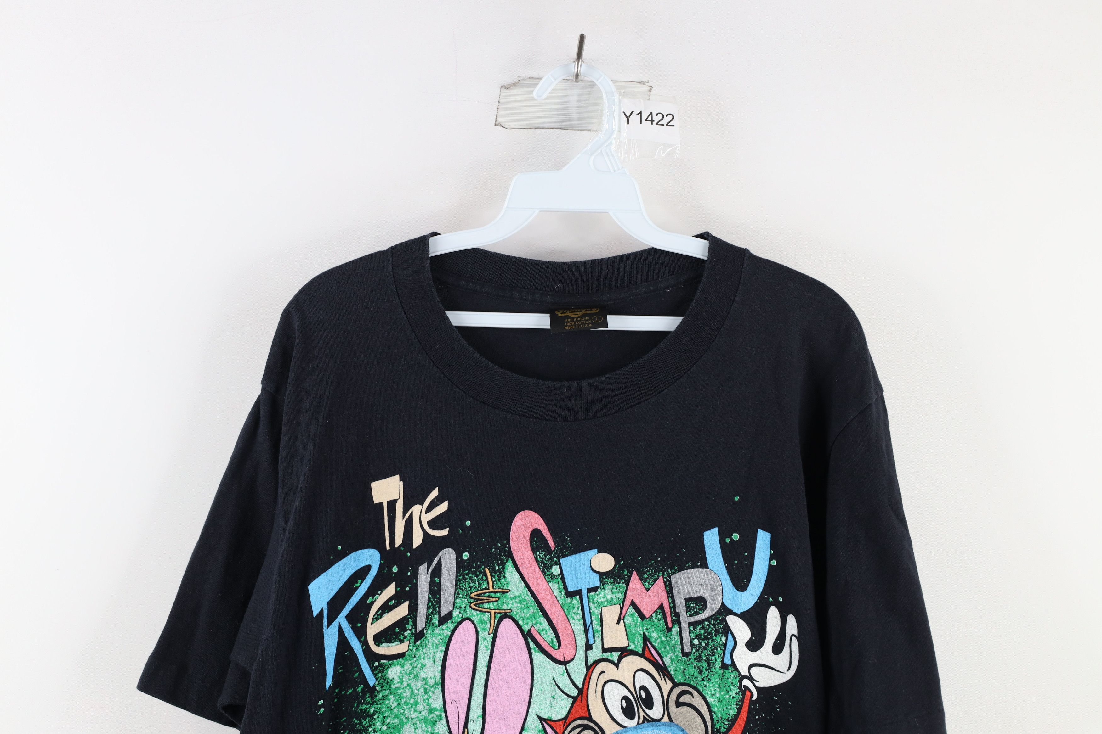 Vintage Vintage 90s The Ren & Stimpy Show Short Sleeve T-Shirt USA Size US L / EU 52-54 / 3 - 2 Thumbnail