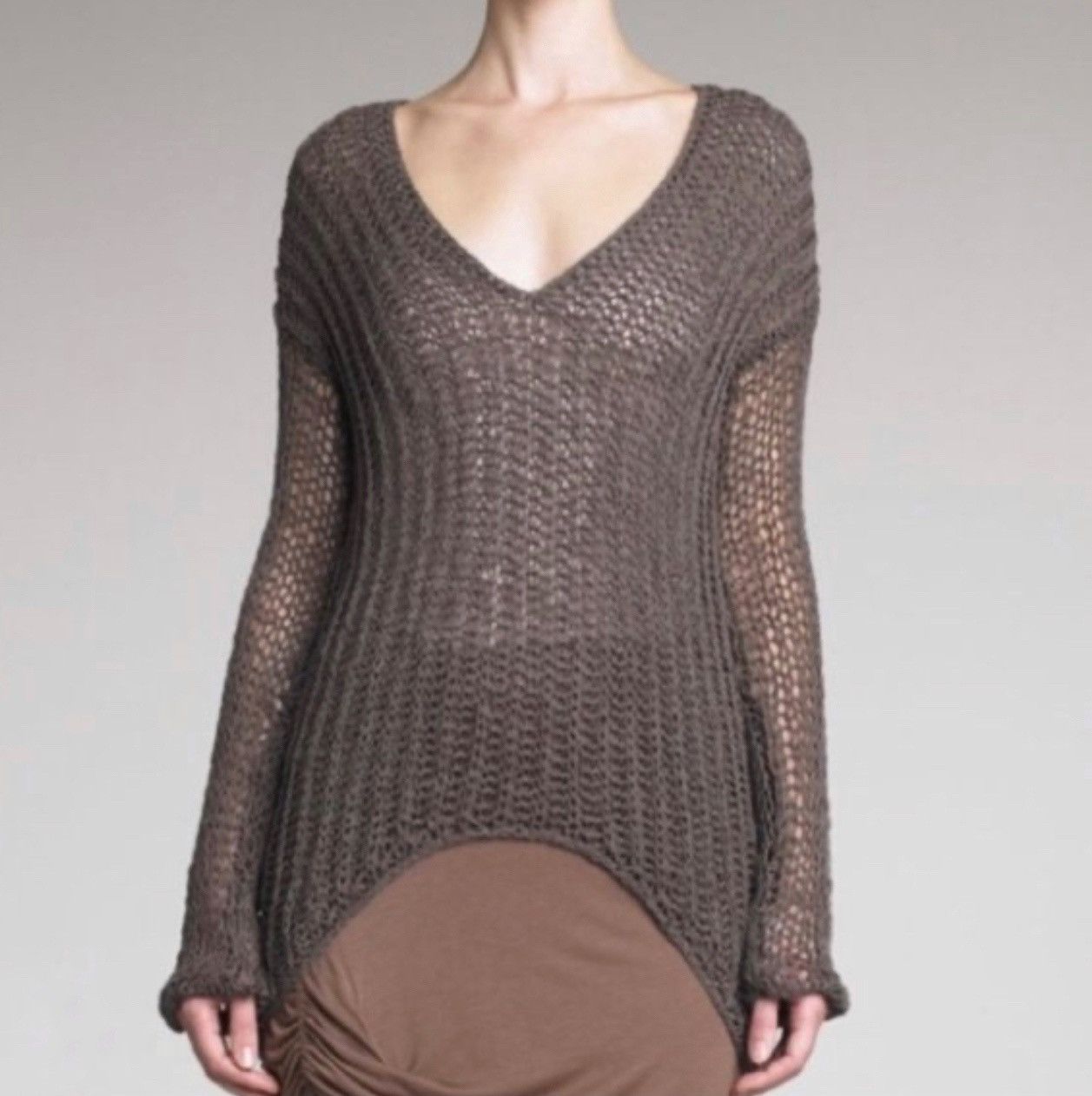 Authentic × Helmut Lang Helmut Lang knit asymmetric long sleeve 
