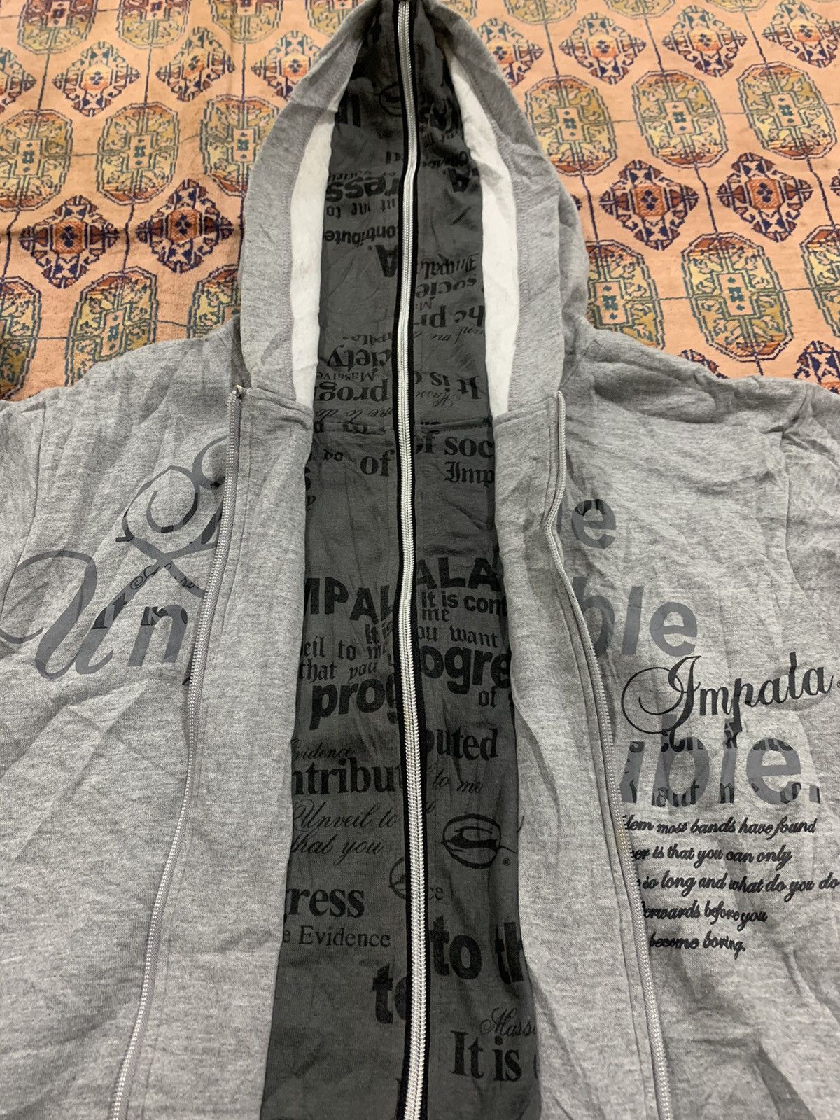 If Six Was Nine Vintage Impala Hoodie double zipper poem bondage Size US L / EU 52-54 / 3 - 3 Thumbnail